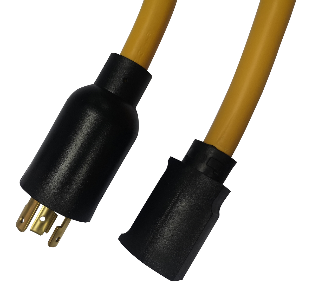 Cord Adapter With Black Plug And Receptacle