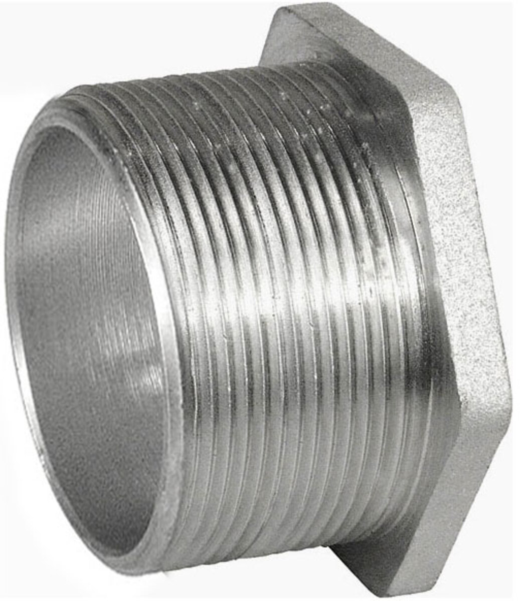Threaded Chase Nipple, 4 Inch, 316 Stainless Steel