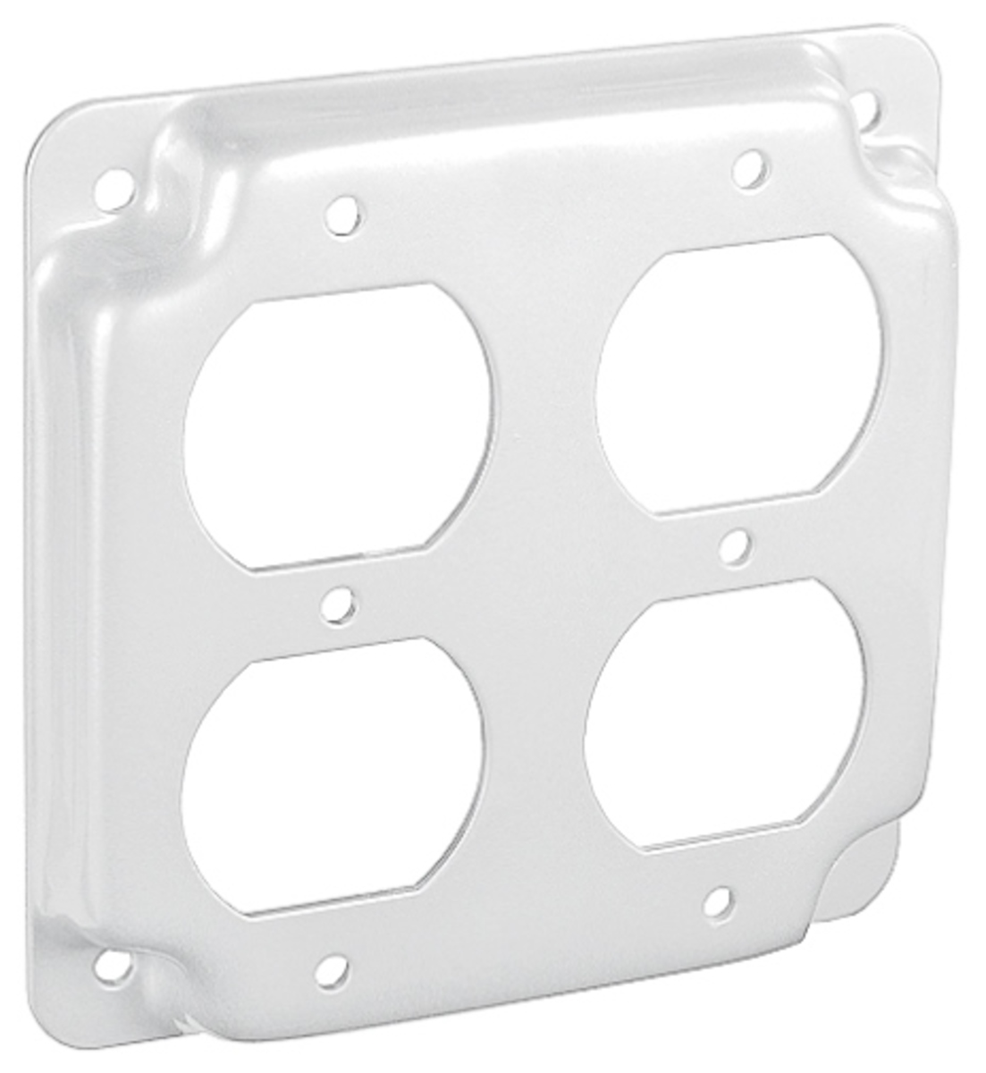 Industrial Surface Cover with 2 Duplex Receptacles, 4 Inch Size
