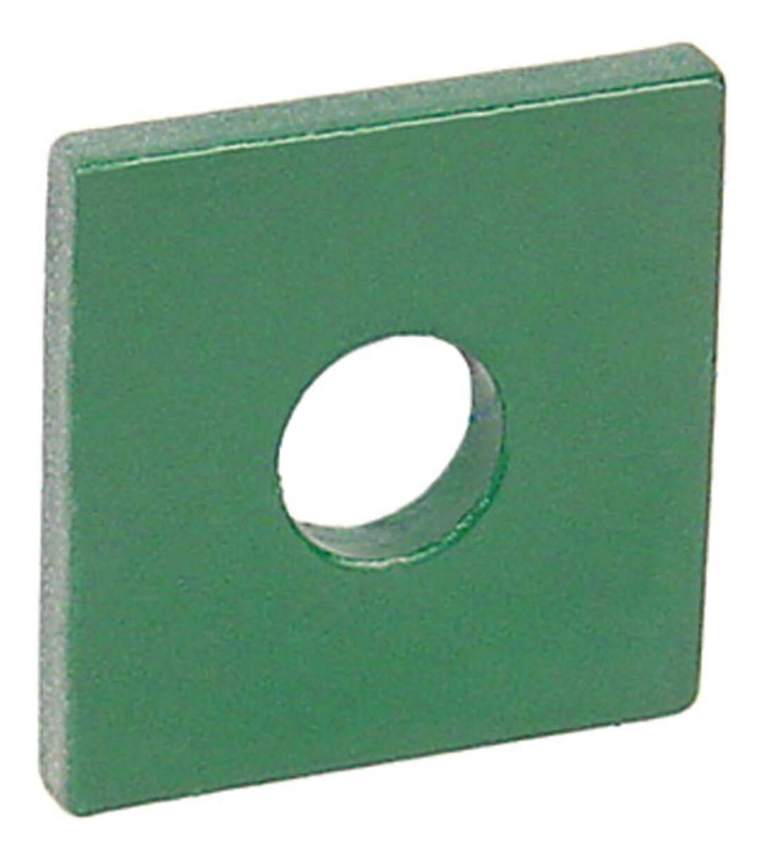 Square Strut Washer, For 1/4 Bolt, Green, 1-5/8 Size