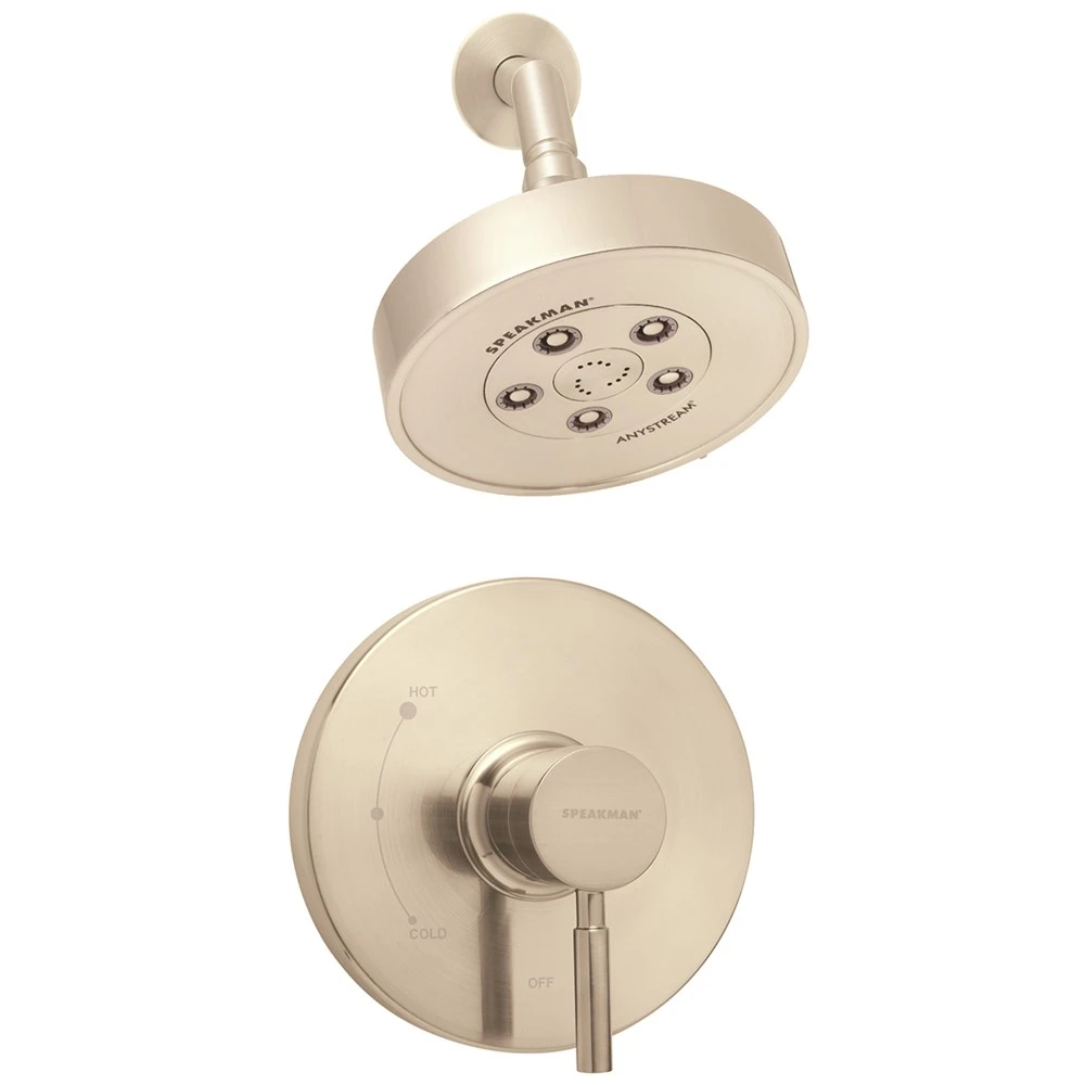 SPEAKMAN SLV-1010-BN-E2 Trim and Shower Combination, No Valve, Brushed Nickel Finish, 2.0 Gpm | DZ2KJH