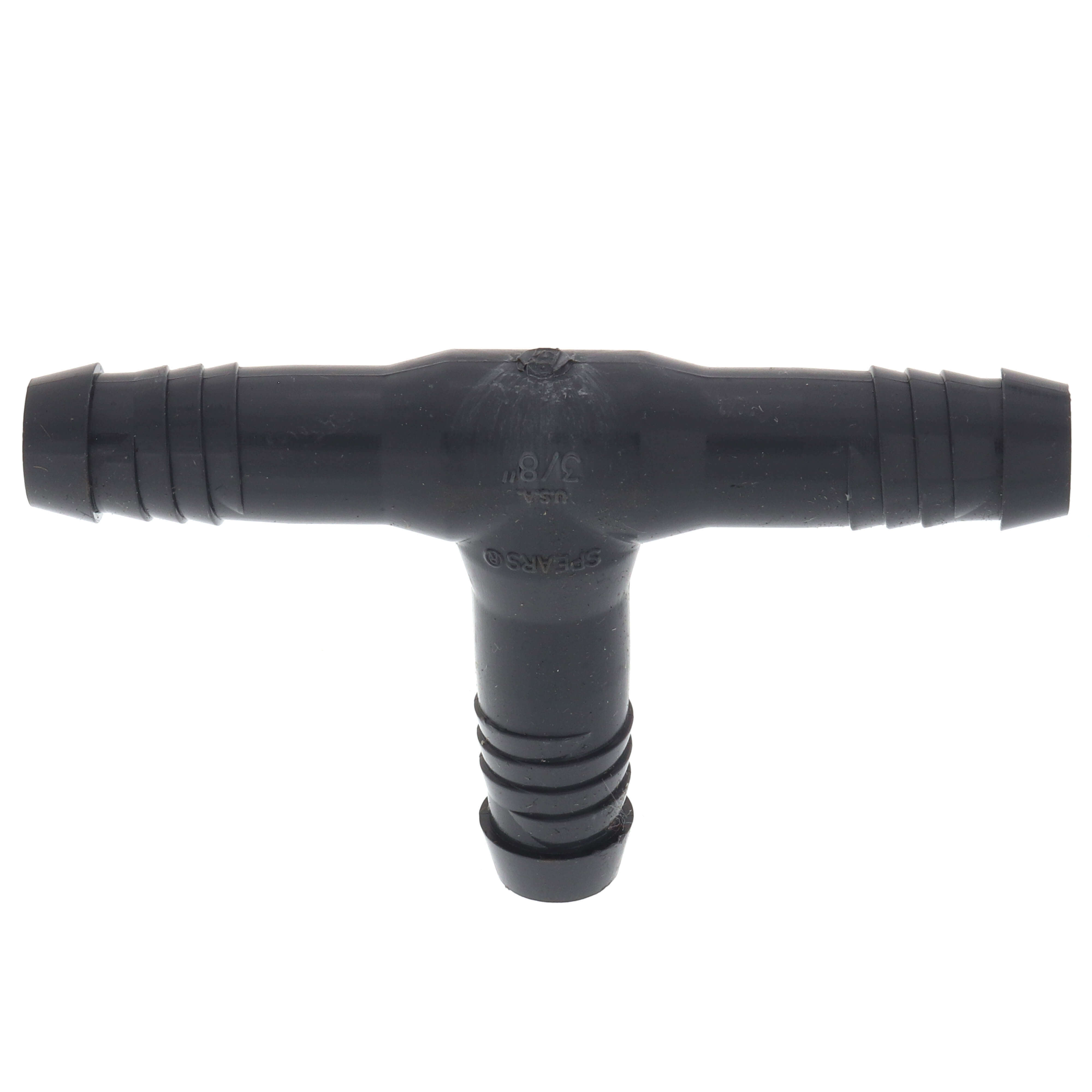 SPEARS VALVES 1401-003 Spiral Barb Tee, 3/8 Inch Size, PVC | BU7MCP