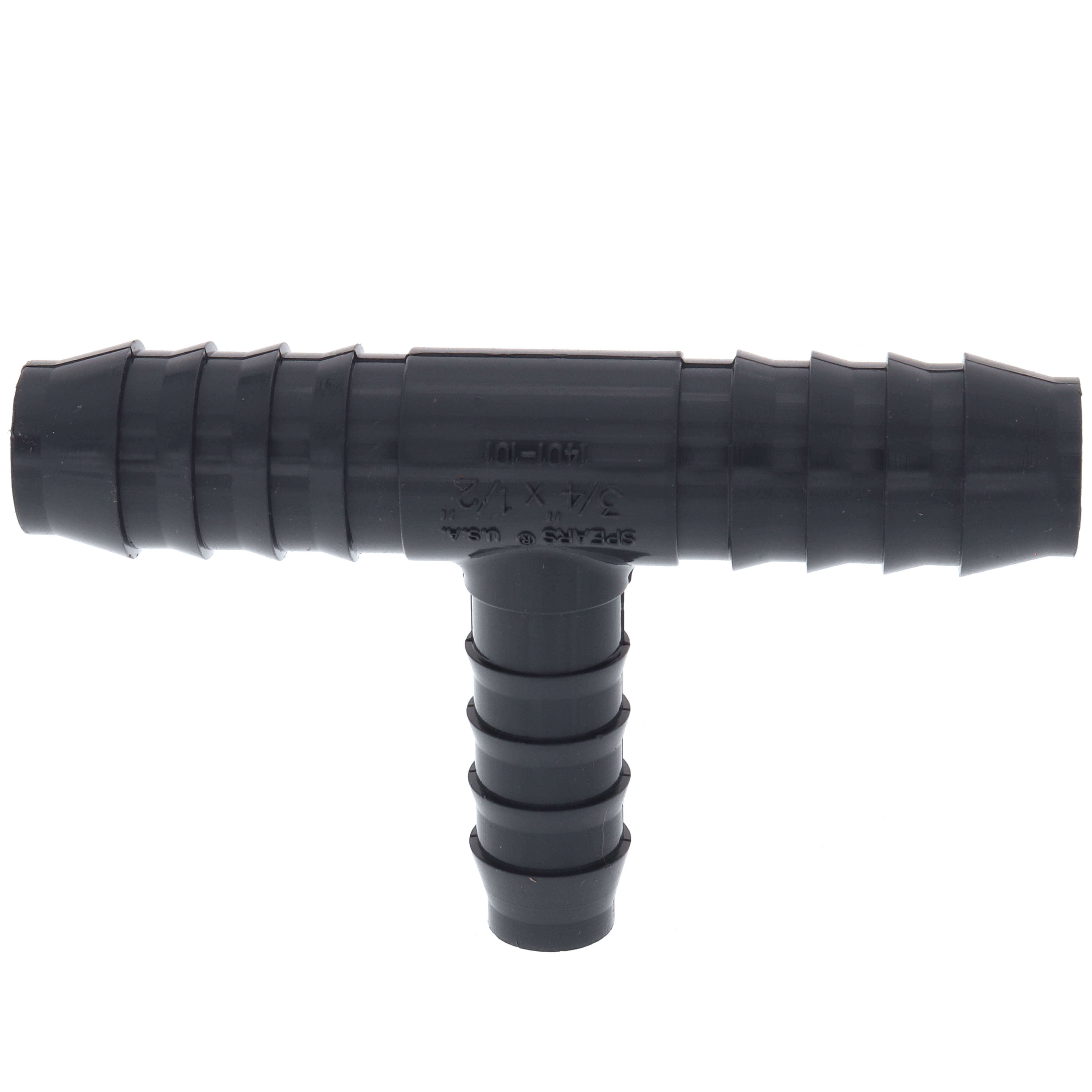 SPEARS VALVES 1401-101 Reducer Insert Tee, Insert x Insert x Insert, 3/4 x 3/4 x 1/2 Inch Size, PVC | BU7KKN