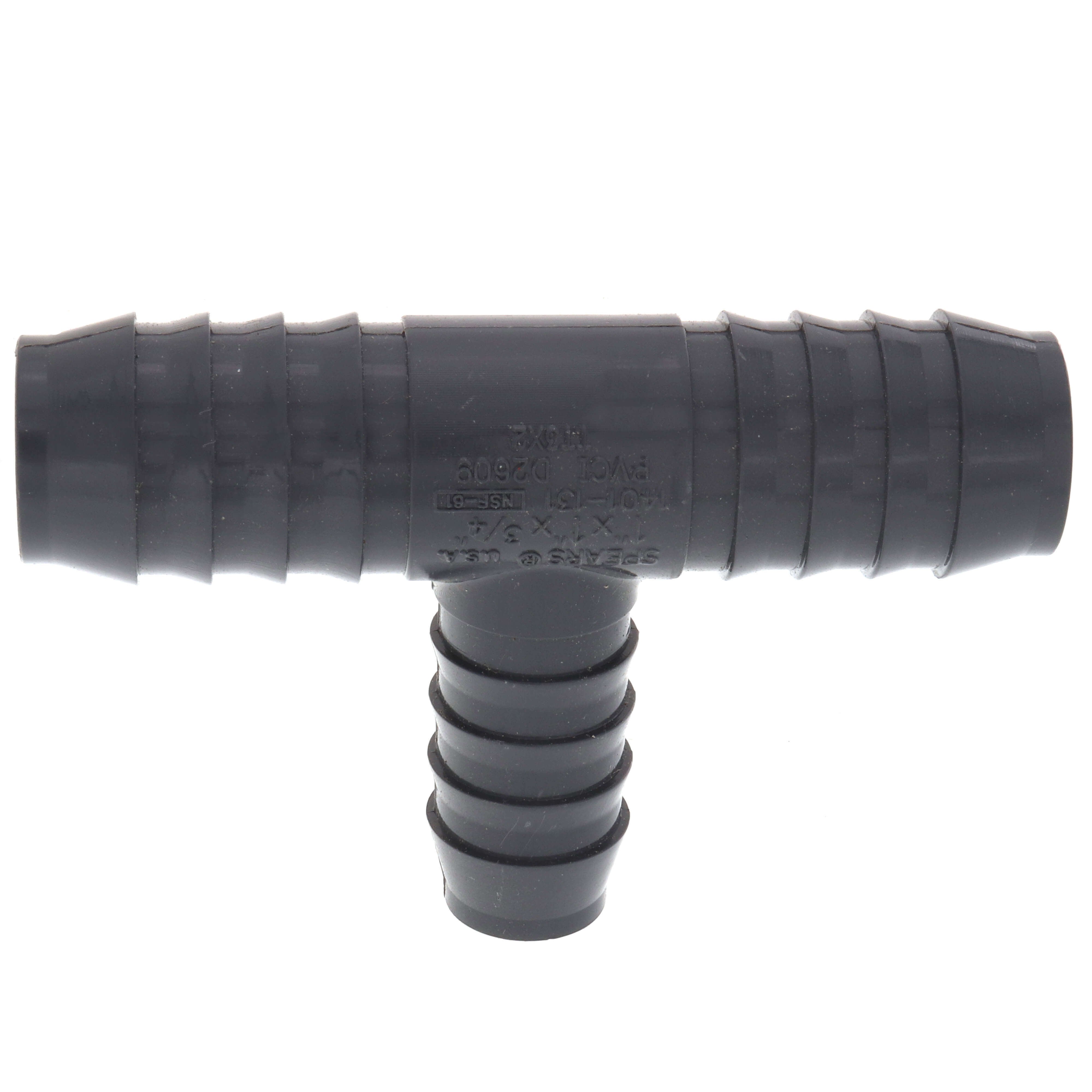 SPEARS VALVES 1401-131 Reducer Tee, Insert x Insert x Insert, 1 x 3/4 Inch Size, PVC | BU7KHL