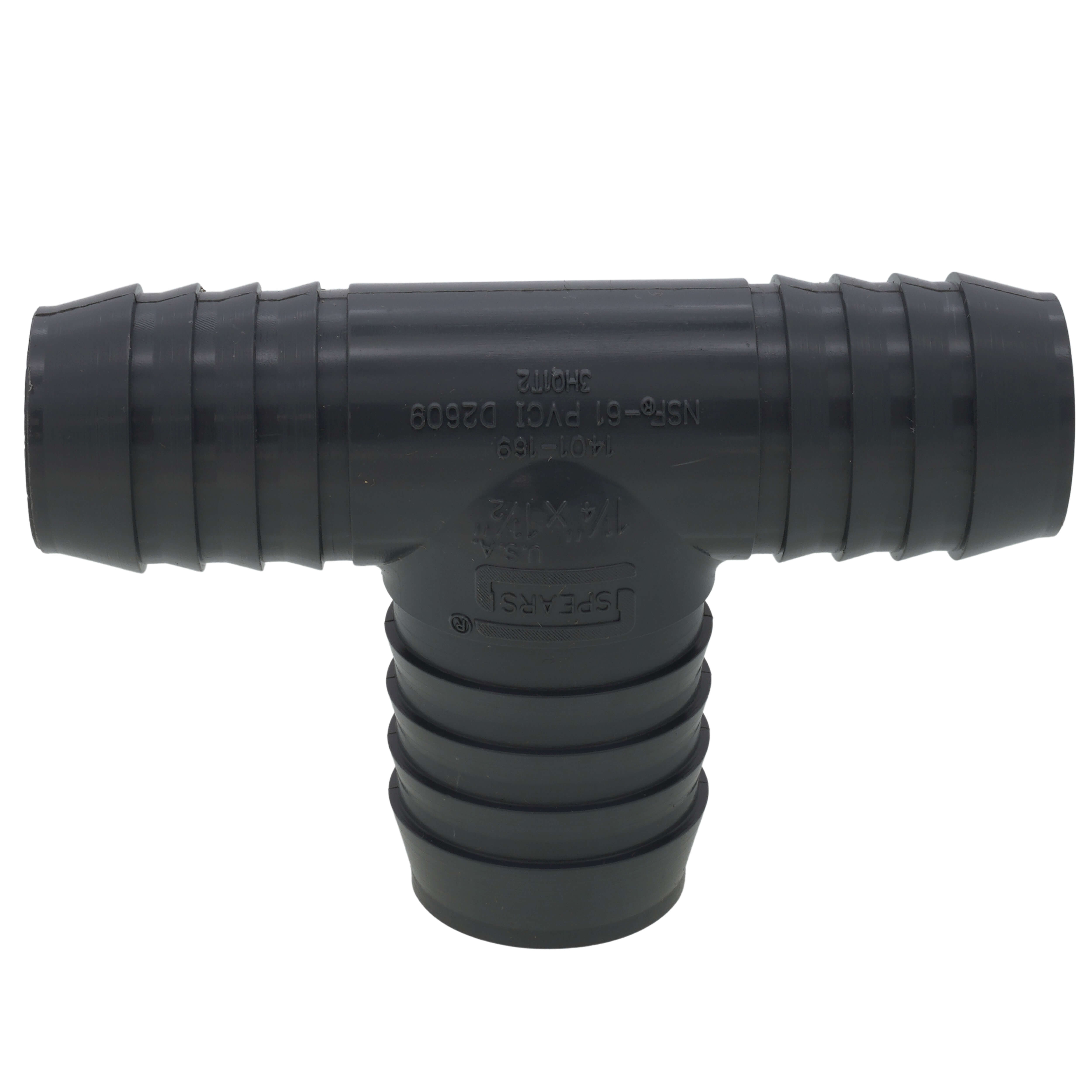 SPEARS VALVES 1401-169 Bullhead Tee, Insert, 1-1/4 x 1-1/2 Size, PVC | BU7PGT