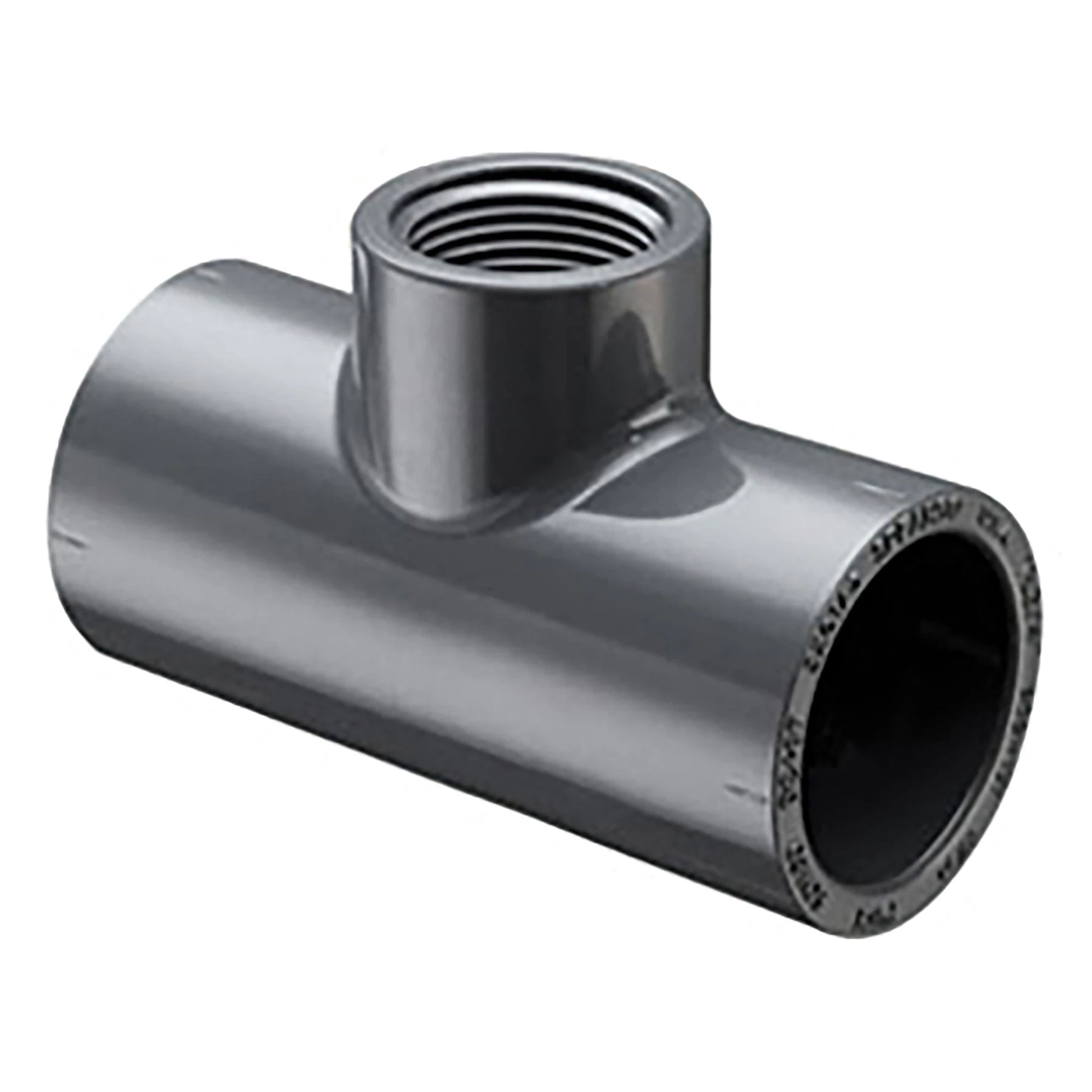 SPEARS VALVES 402-166G Reducer Tee, Socket x FPT, Schedule 40, 1-1/4 x 1/2 Size, PVC, Gray | BU6PAQ