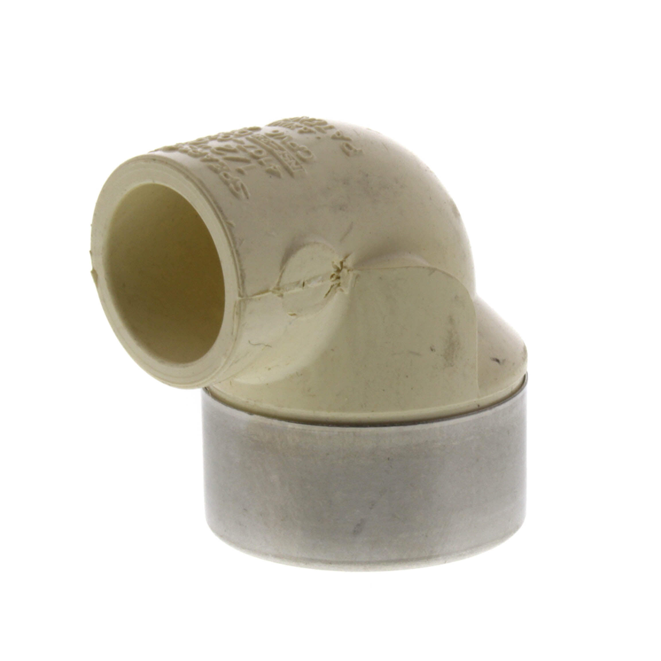 SPEARS VALVES 4107-005SR Special Reinforced Elbow, 90 Deg., With SS Ring, Socket x FPT, 1/2 Size, CPVC | BU6QCQ