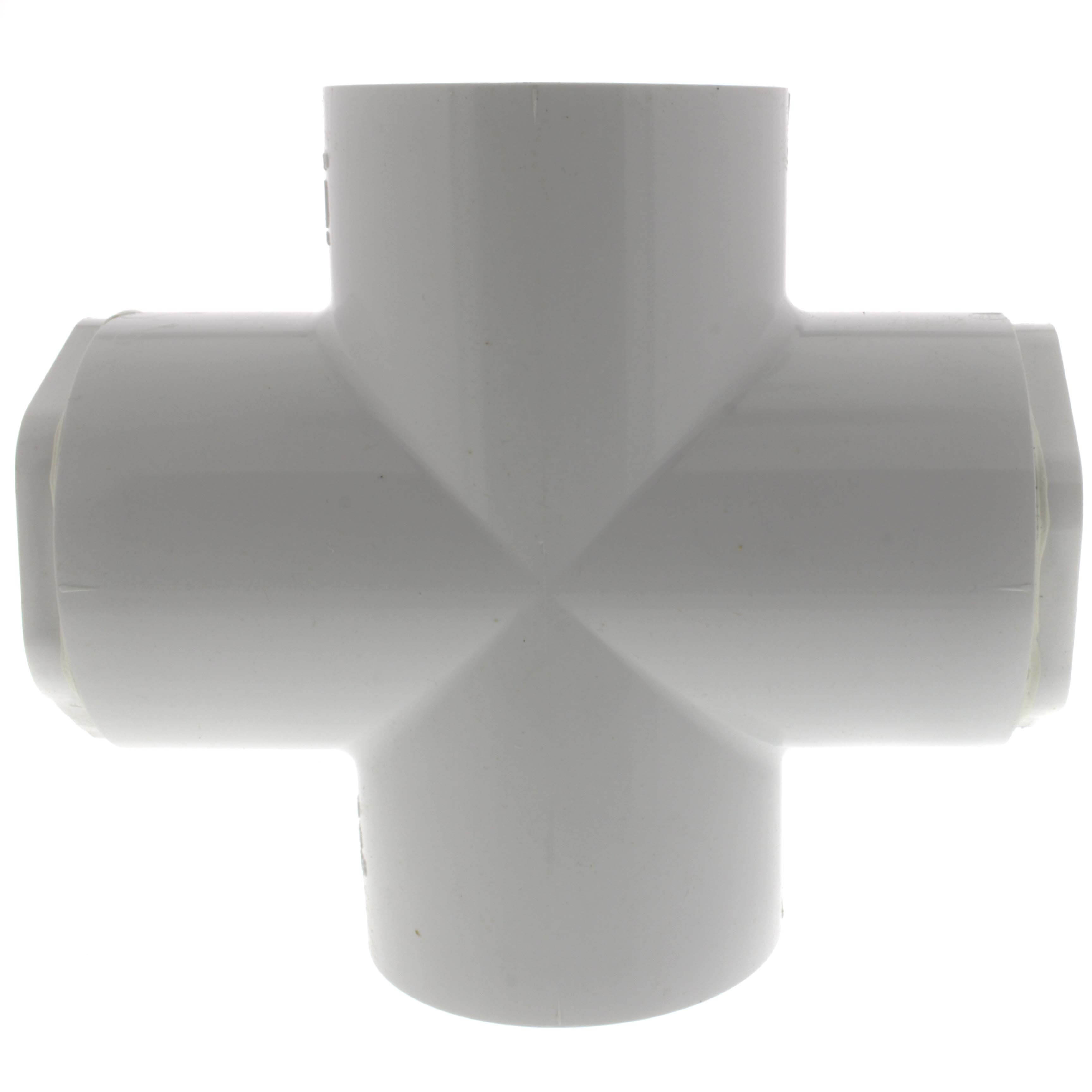 SPEARS VALVES 420-337 Reducer Cross, Socket, Schedule 40, Bushed, 3 x 1-1/2 Size, PVC | BU6QZA