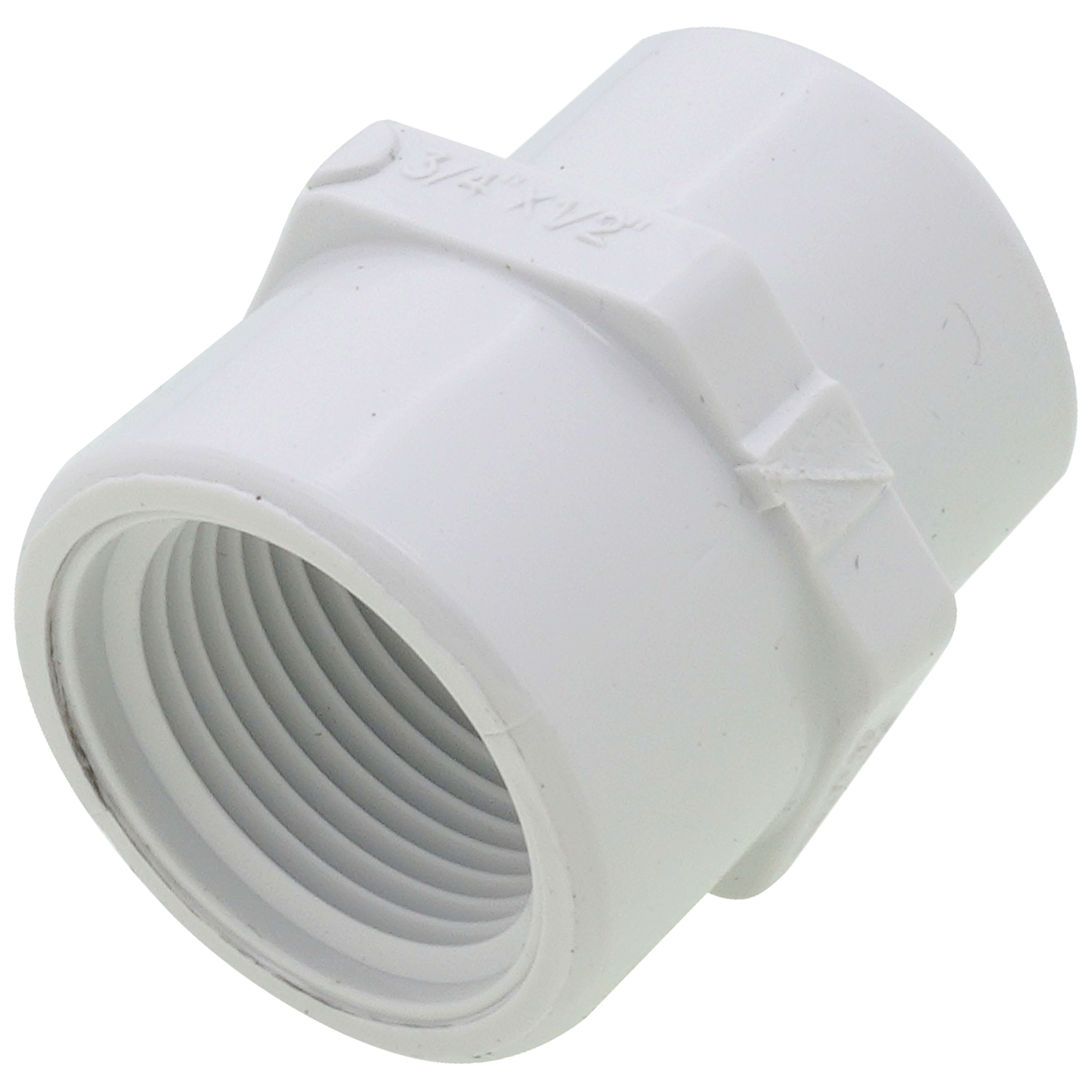 SPEARS VALVES 430-101 Reducer Coupling, FPT, 3/4 x 1/2 Size, PVC | BU7MHX