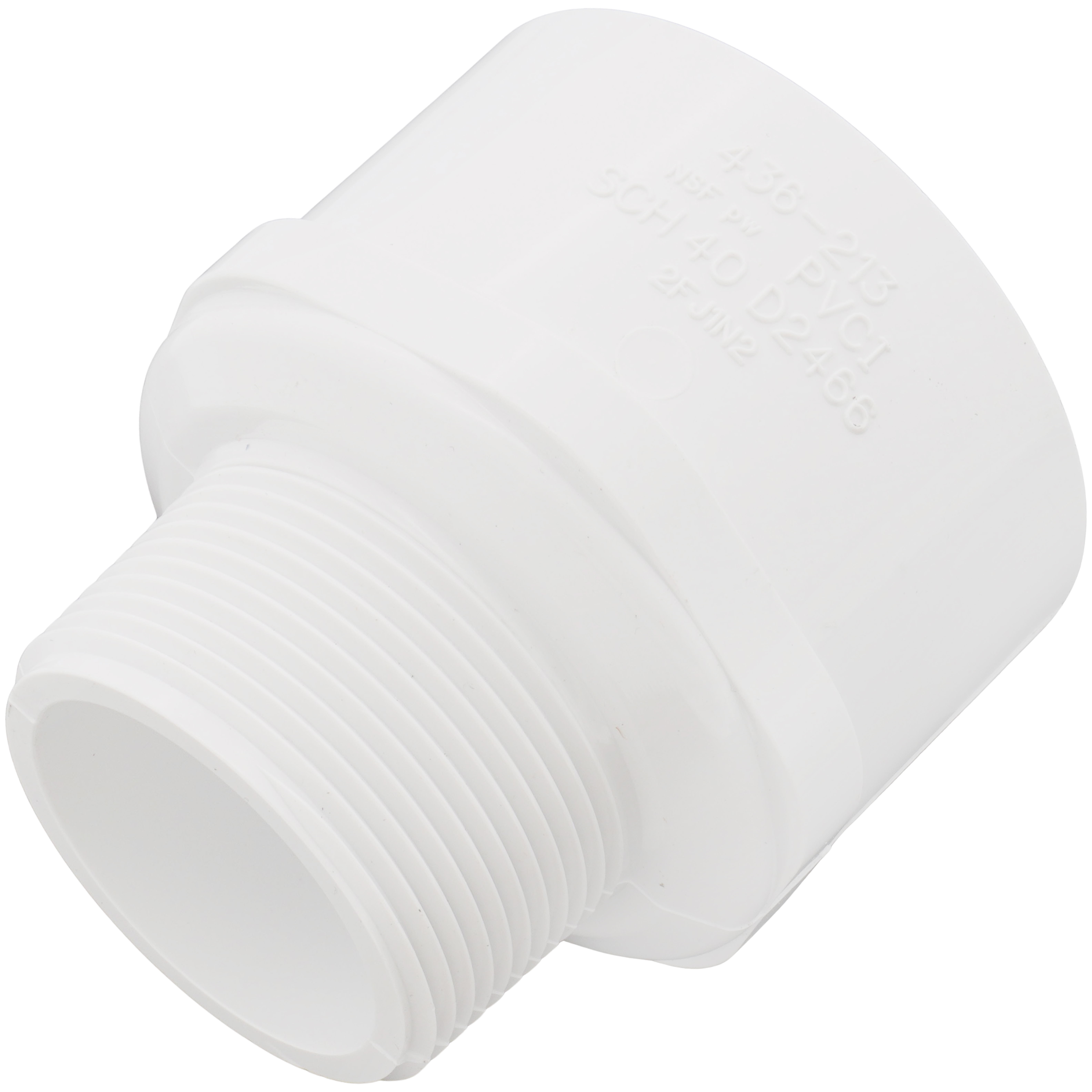 SPEARS VALVES 436-213 Reducer Male Adapter, MPT x Socket, 1-1/2 x 2 Size, PVC | BU7JLR