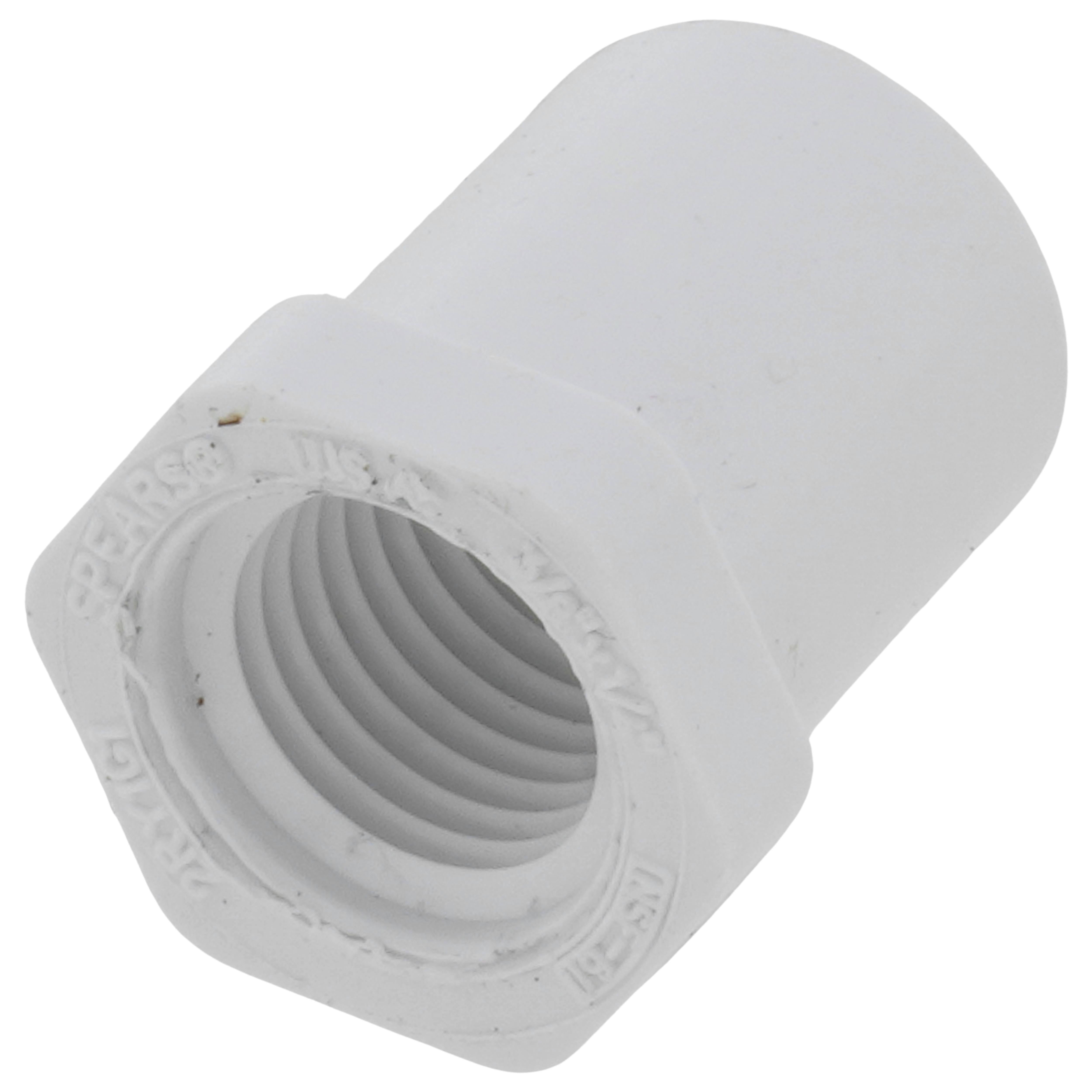 SPEARS VALVES 438-052 Reducer Bushing, Spigot x FPT, Schedule 40, 3/8 x 1/4 Size, PVC | BU6VKG