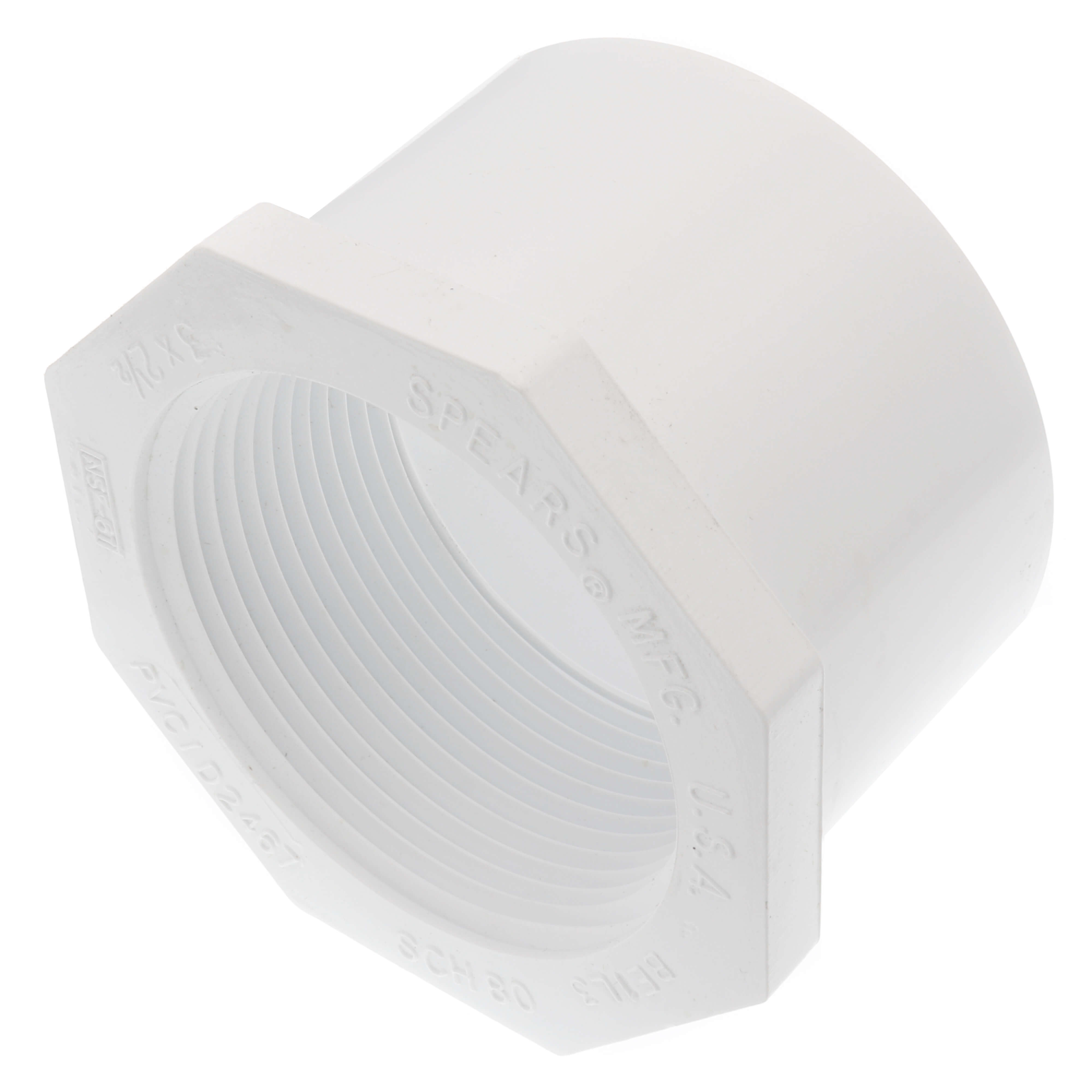 SPEARS VALVES 438-339 Reducer Bushing, Spigot x FPT, Schedule 40, 3 x 2-1/2 Size, PVC | BU7LCM