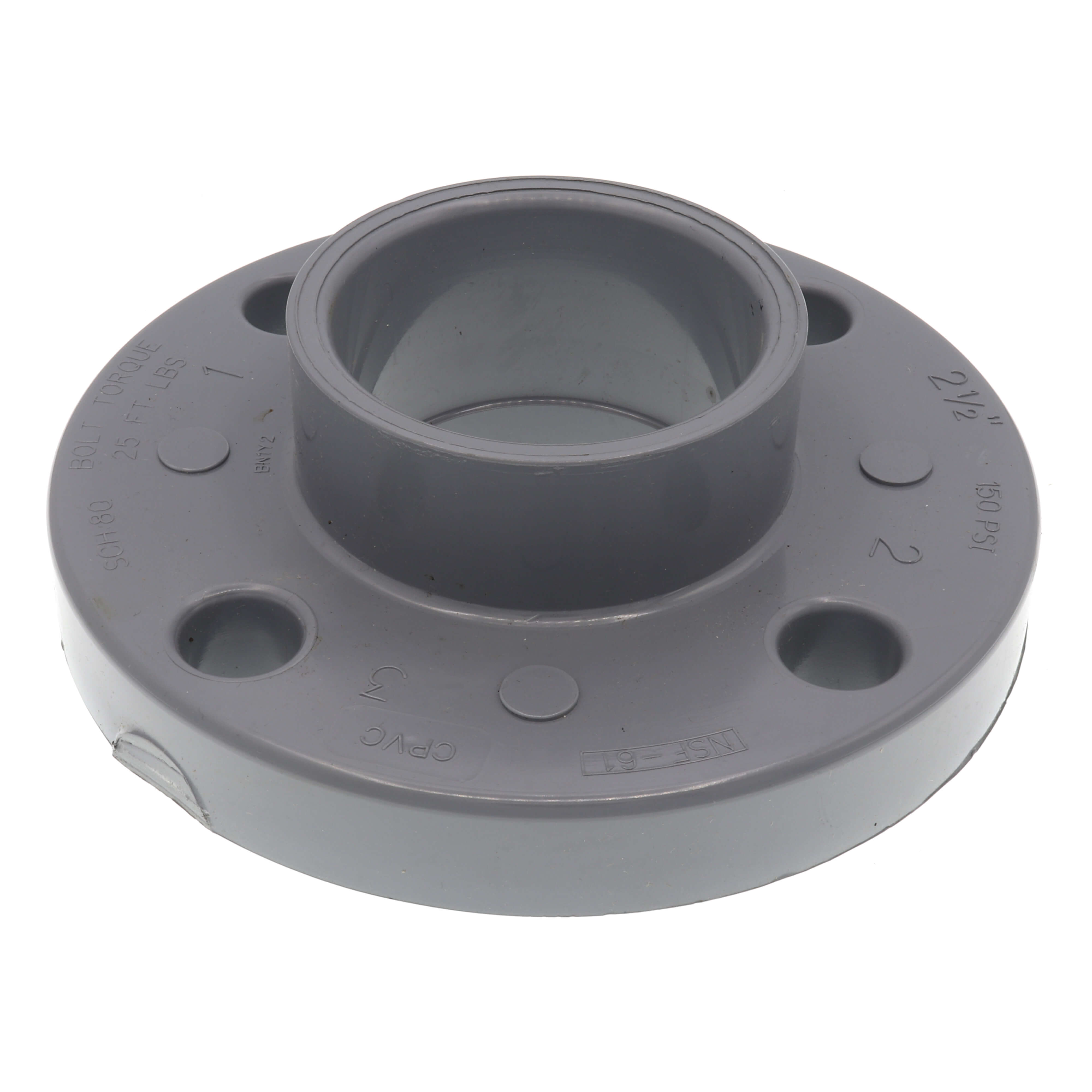 SPEARS VALVES 851-025C Flange, Socket, Class 150, 150 PSI, 2-1/2 Size, CPVC | BU7EEM