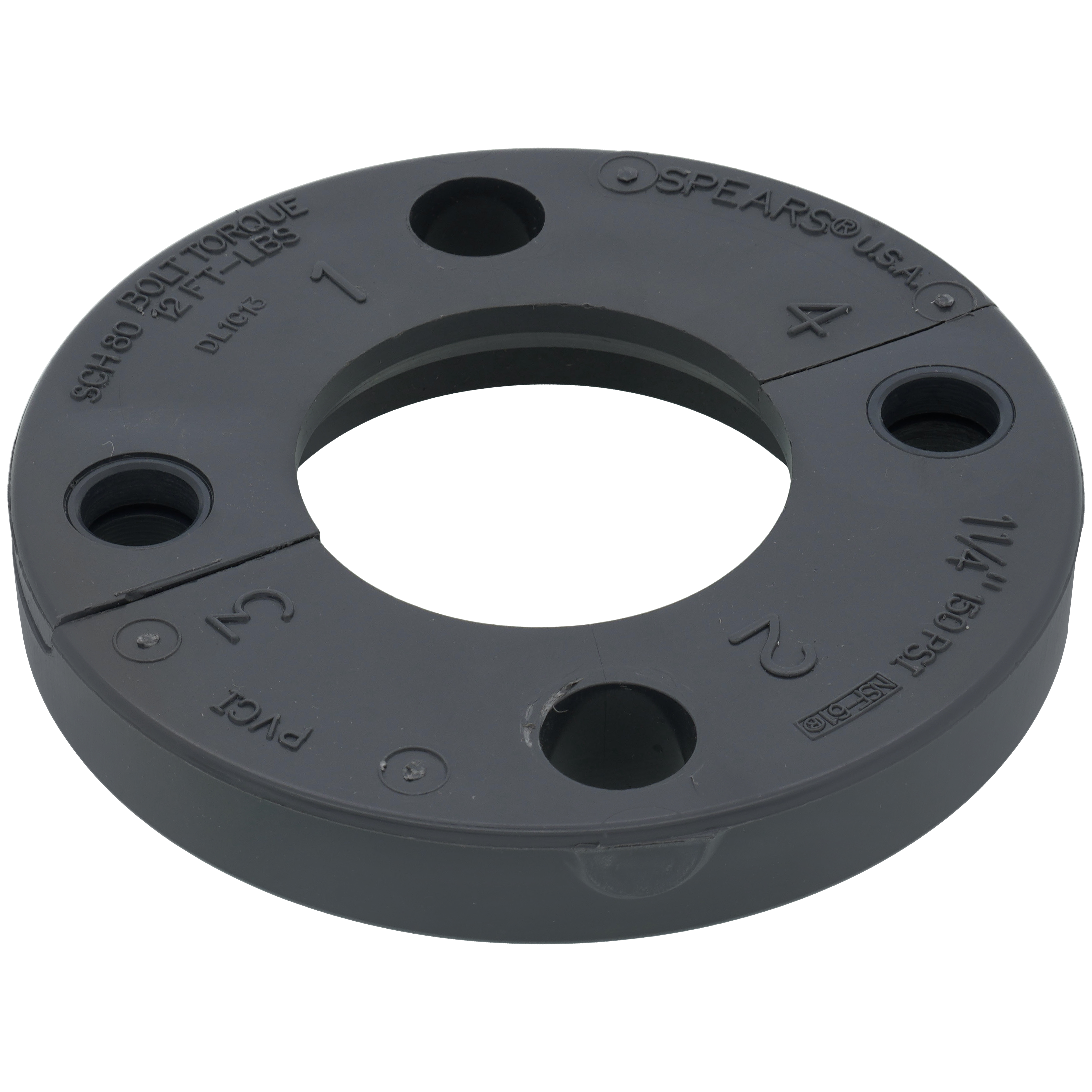 SPEARS VALVES 854P-012-1S Flange Replacement Split Rings, 1-1/4 Size, PVC | BU7EKU
