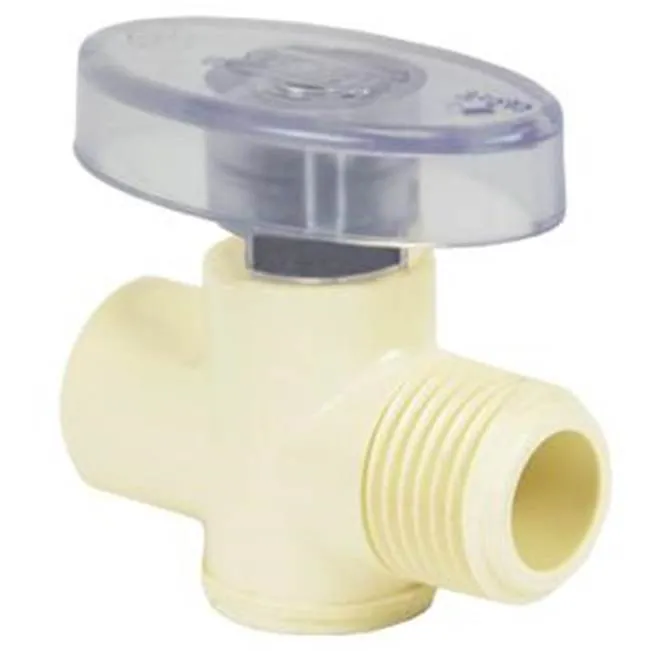 SPEARS VALVES CSV-0500-12C Straight Valve, Cosley Quarter Turn, 1/2 x 1/2 Inch Size, CPVC | BY8FBC