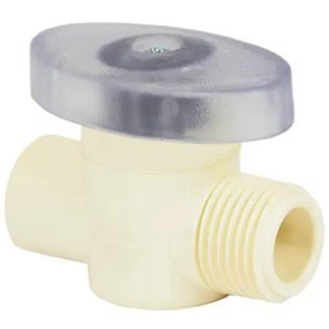 SPEARS VALVES CSV-0500-12T Straight Supply Stop, Quarter Turn, 1/2 Inch Size, Socket x MPT Thread | BY8FBB