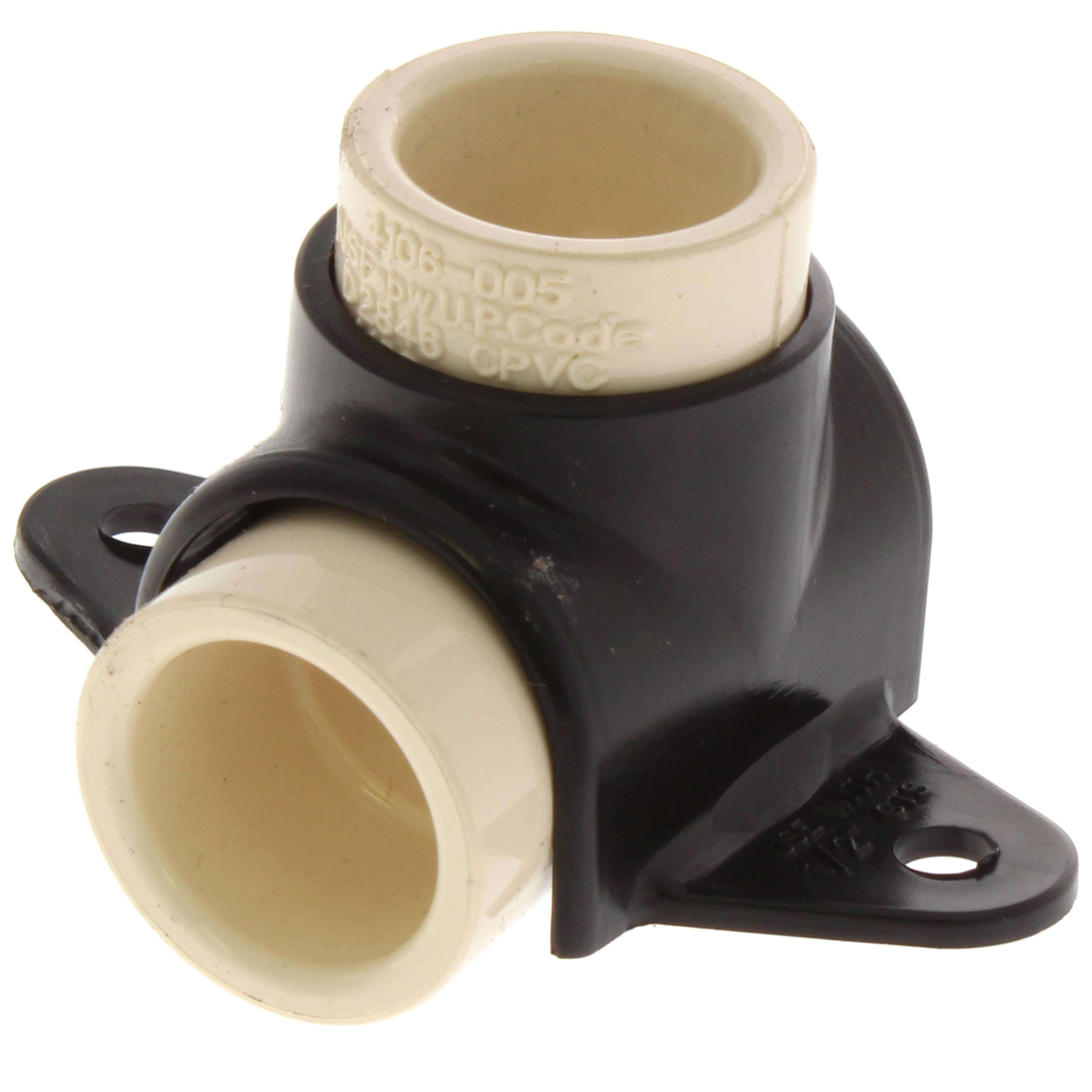 SPEARS VALVES DE4106-005 Drop Ear Elbow, 90 Deg., Socket, 1/2 Inch Size, CPVC | BU7PEH