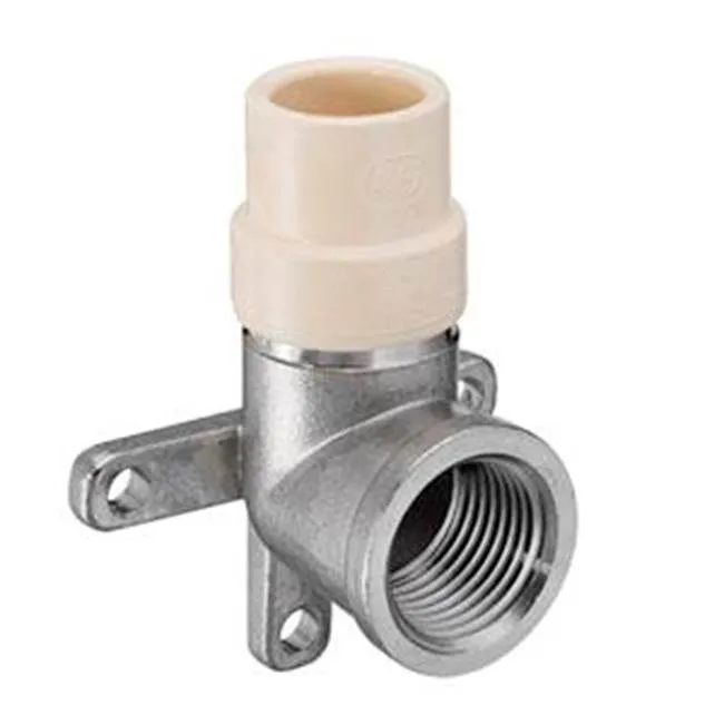 SPEARS VALVES DE4107-005CSS Drop Ear Elbow, Socket x SS FPT, 1/2 Inch Size, CPVC | BU7XUM