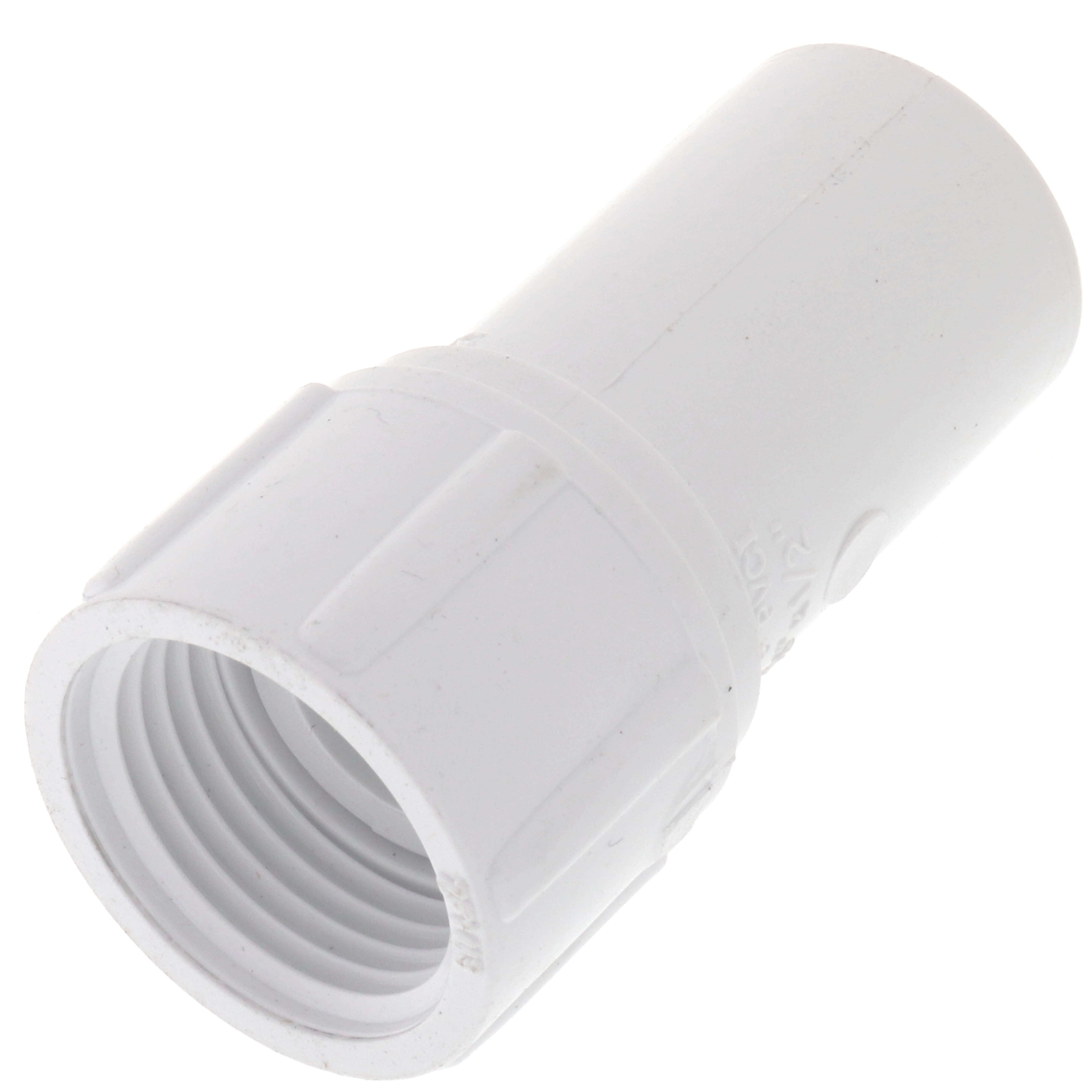 SPEARS VALVES F-64-P Female Adapter, FHT Swivel x Socket, 3/4 x 1/2 Size, PVC | BU7XYT