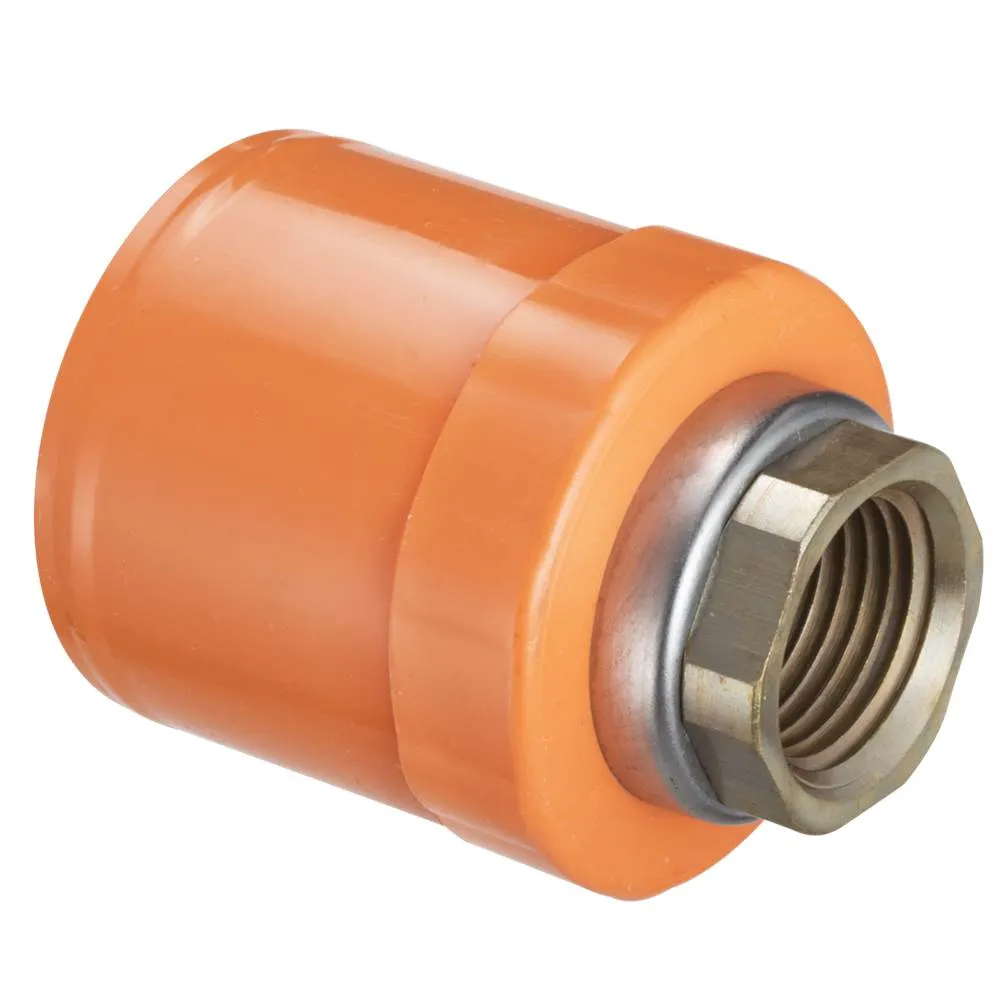 SPEARS VALVES L4235-130 Female Sprinkler Head Adapter, Long Body, 1 x 1/2 Size, CPVC | BU7ZAM