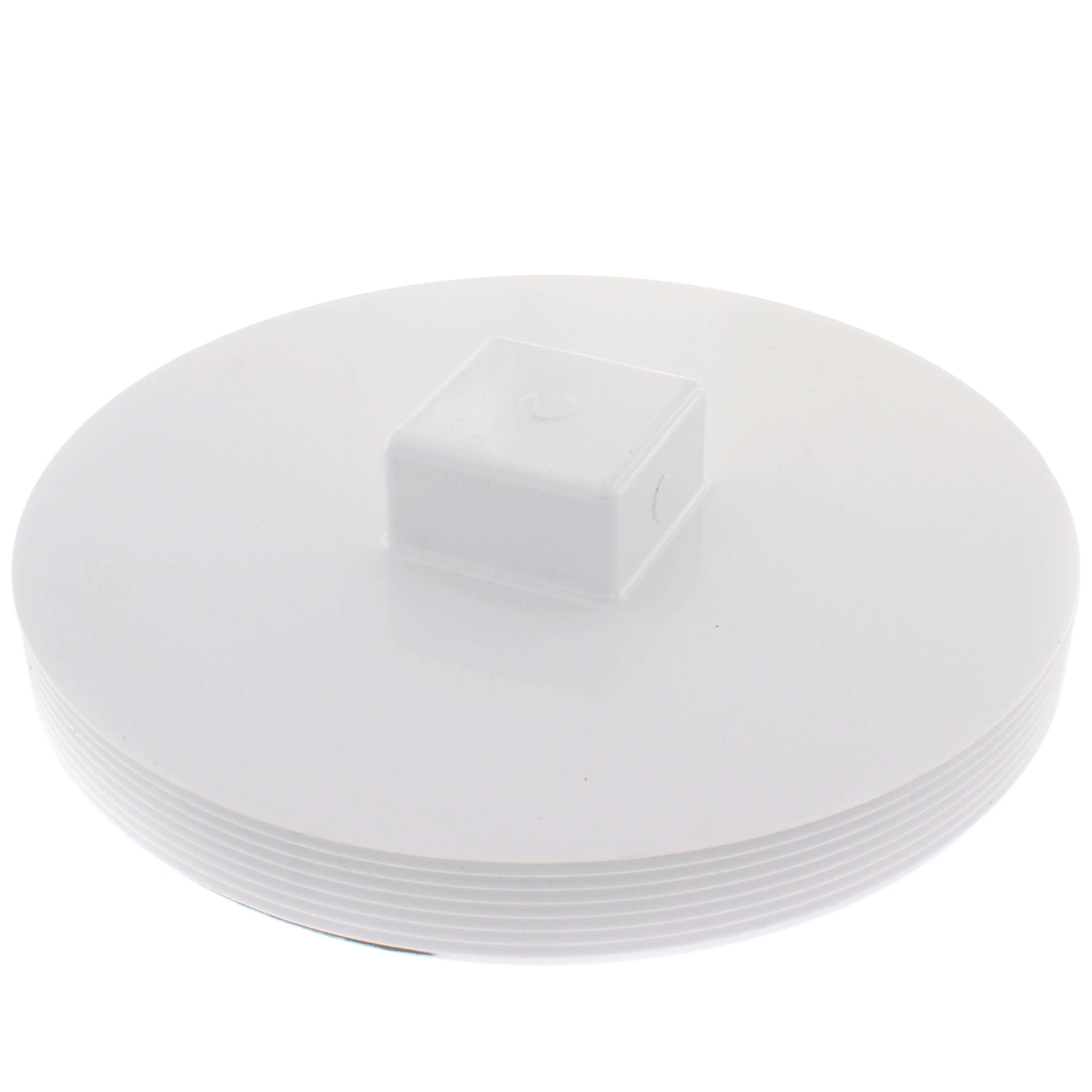 SPEARS VALVES P106-080 Drain Waste Vent Square Head Cleanout Plug, MPT, 8 Size, PVC | BU7MBQ