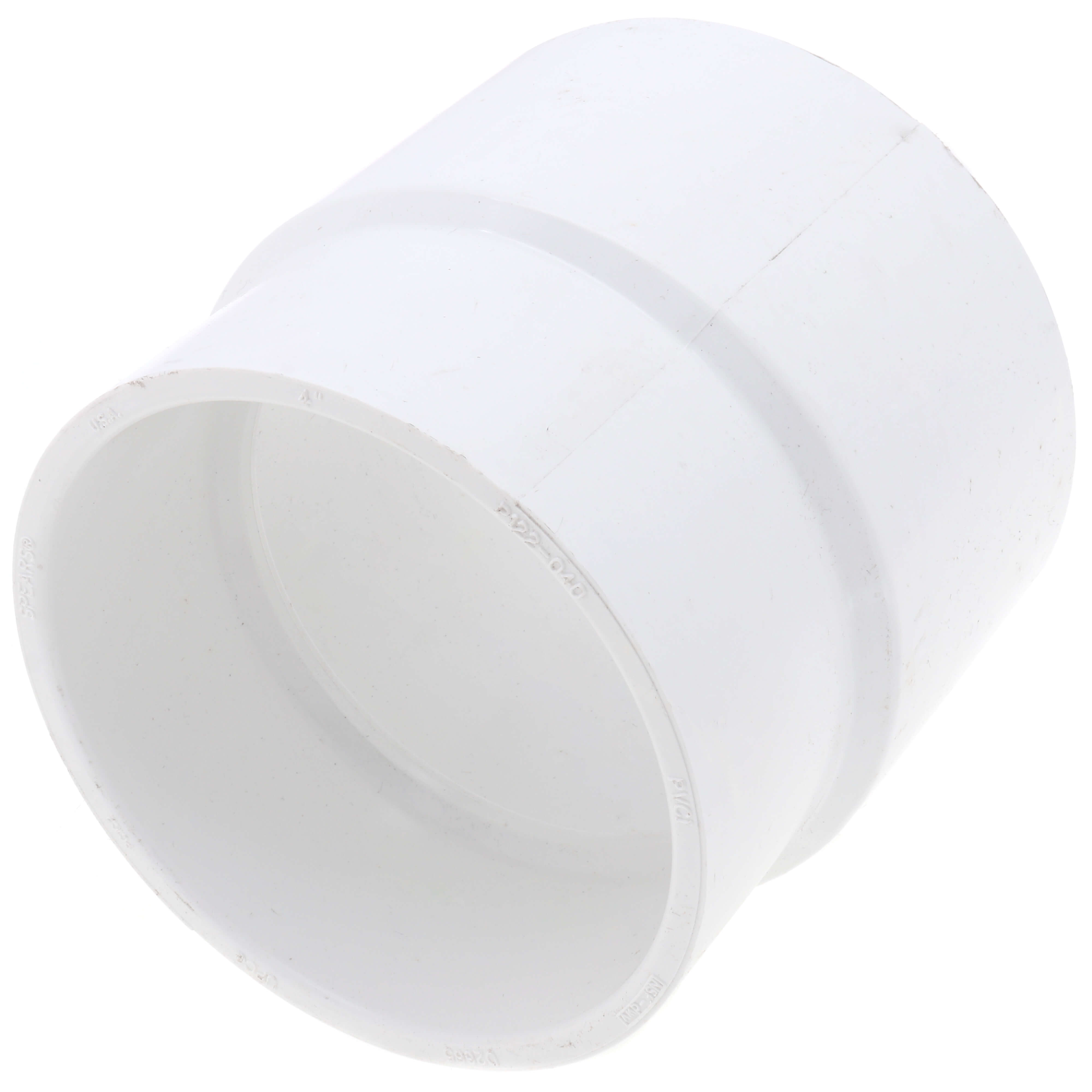 SPEARS VALVES P122-040 Drain Waste Vent Spigot Adapter, Hub x Hub, 4 Size, PVC, Cast Iron | BU7ZRA