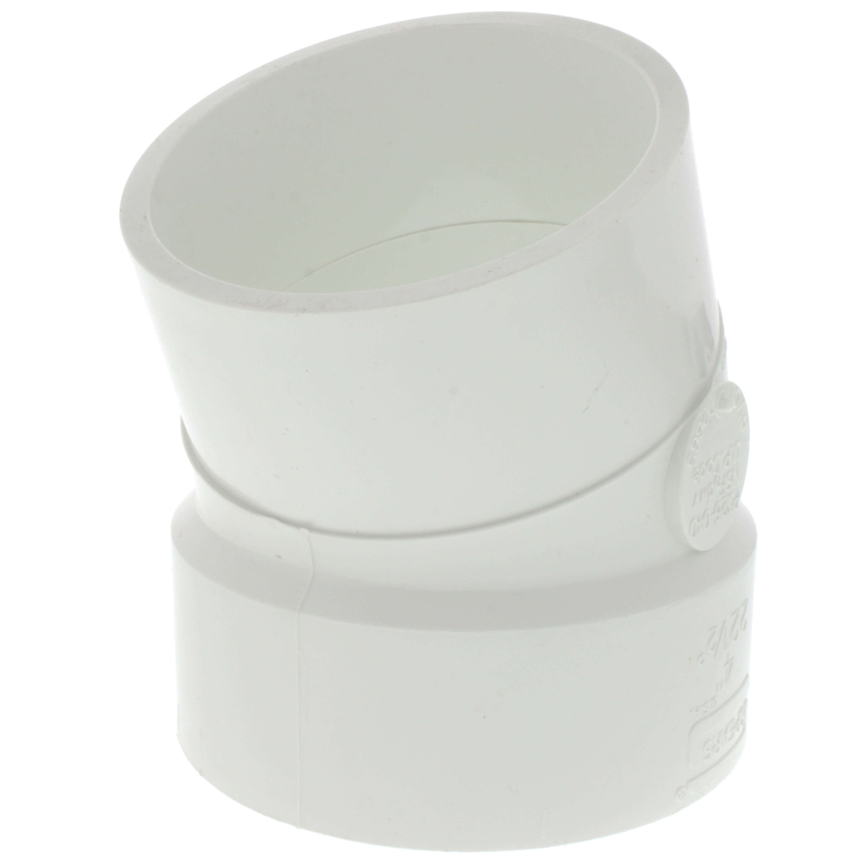 SPEARS VALVES P326-040 Drain Waste Vent 1/16 Bend, Spigot x Hub, 4 Size, PVC | BU7JCY