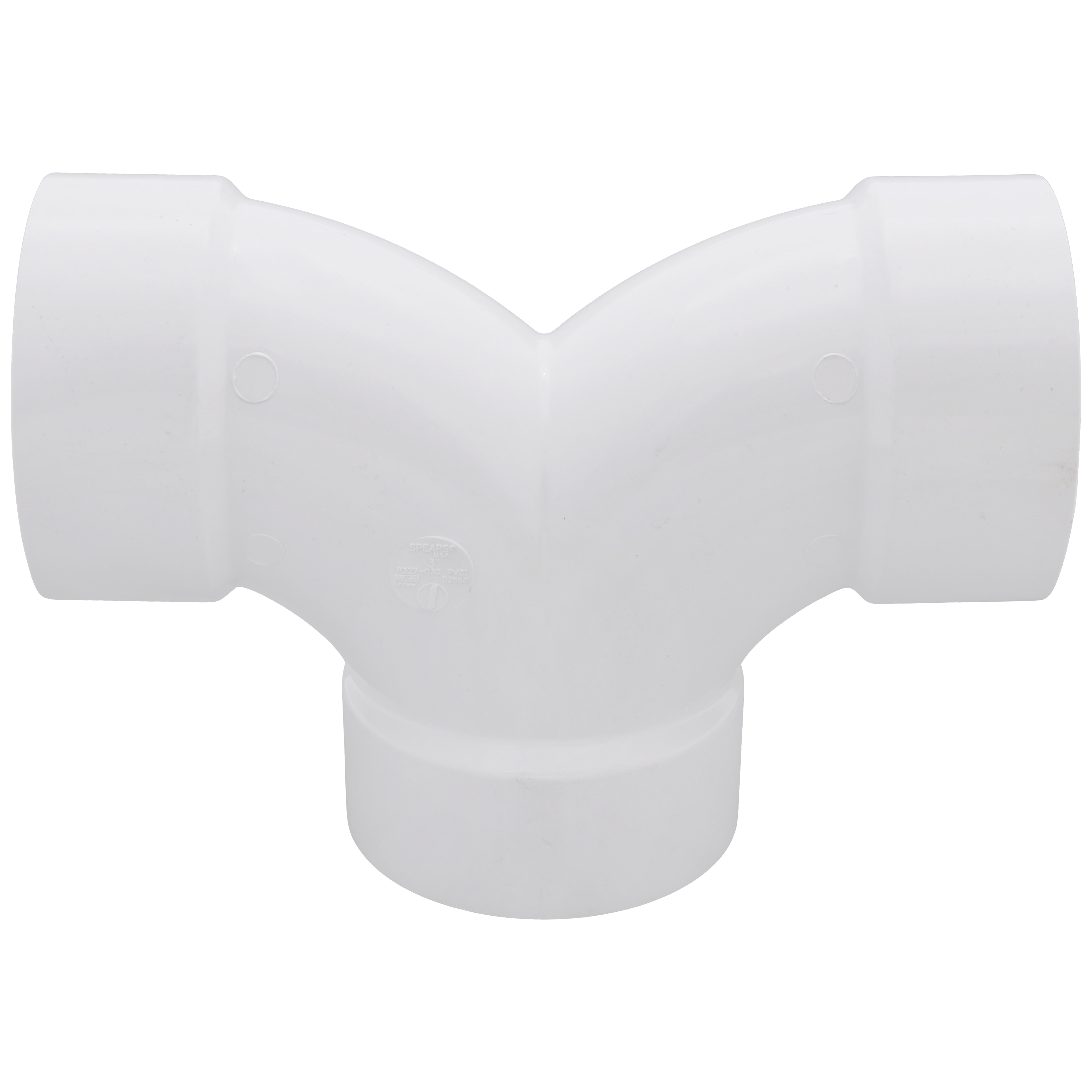 SPEARS VALVES P327-030 Double 1/4 Bend, Hub x Hub x Hub, 3 Size, PVC | BU8ABK