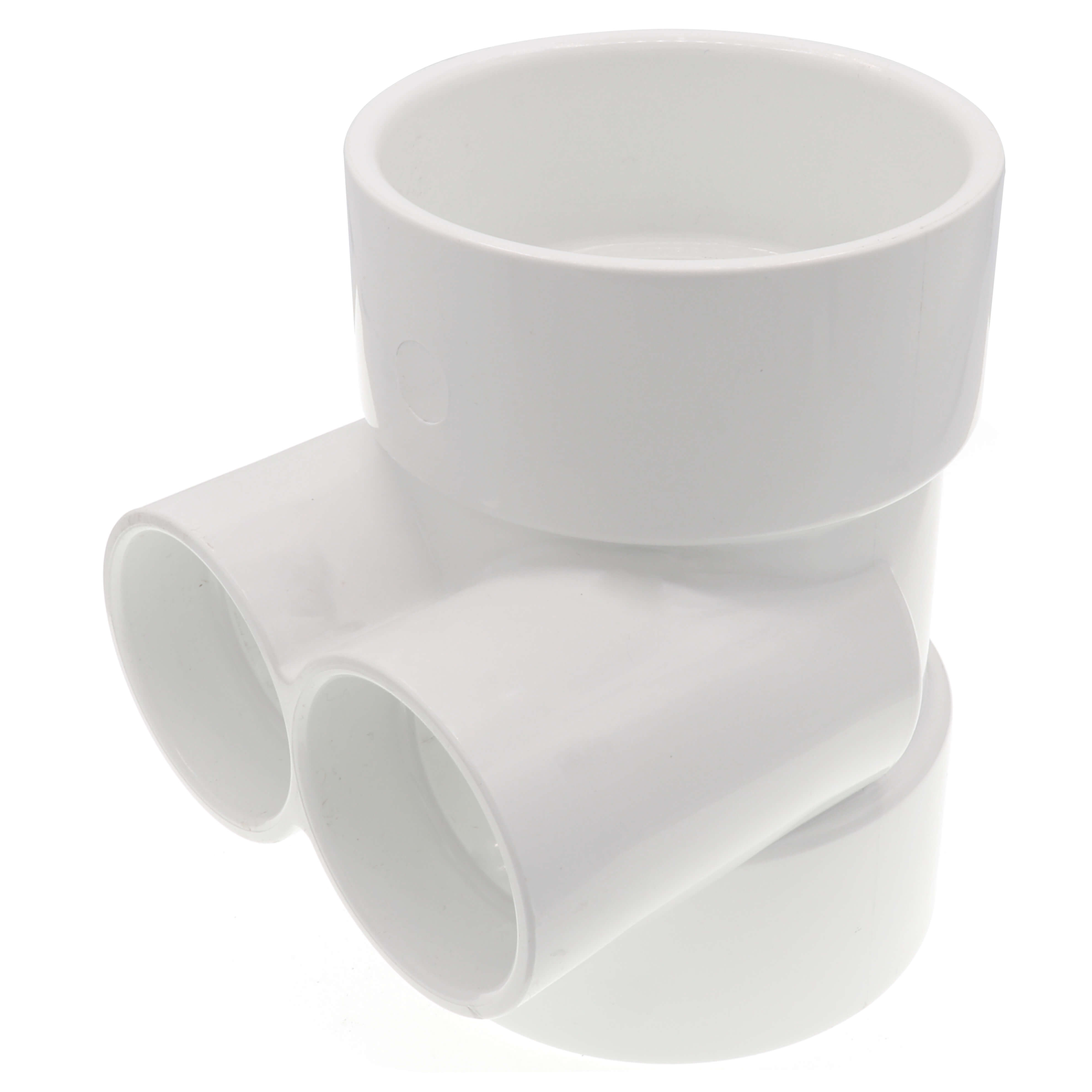 SPEARS VALVES P447-337 Horizontal Twin Tee, All Hub, 3 x 3 x 1-1/2 x 1-1/2 Inch Size | BU8AQW