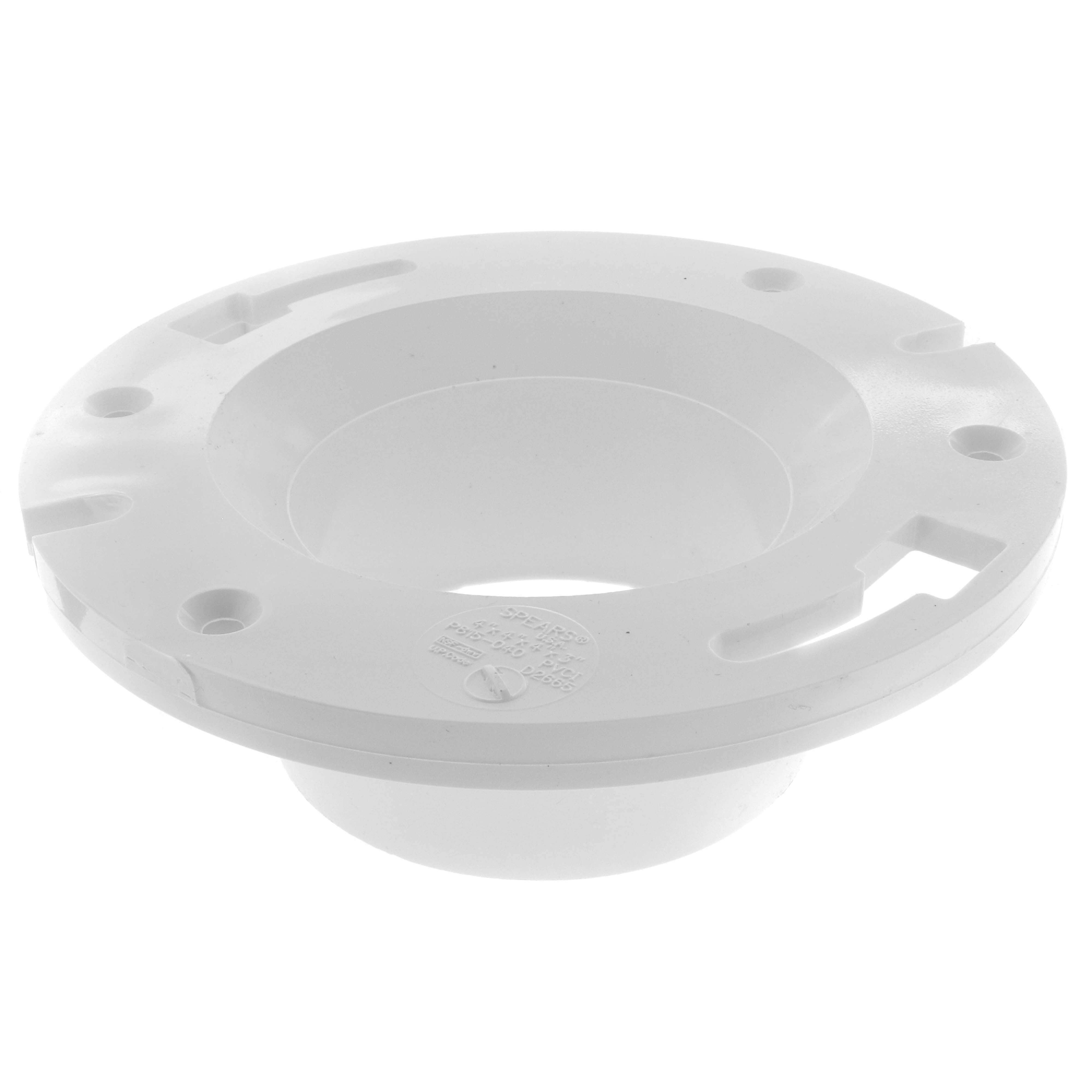 SPEARS VALVES P815-040 Drain Waste Vent Closet, Flanged, 4 x 4 x 4 x 3 Size, PVC | BU7JCW