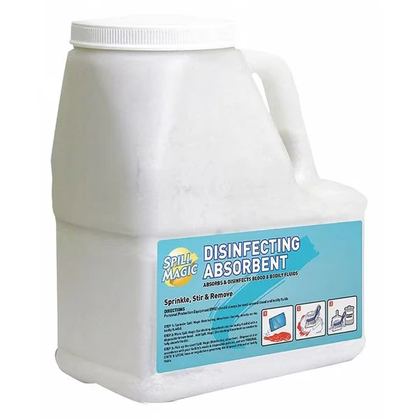Disinfecting Absorbent, White, 5 Inch L