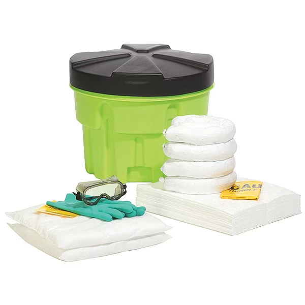 Spill Kit/Station, Drum, Oil-Based Liquids