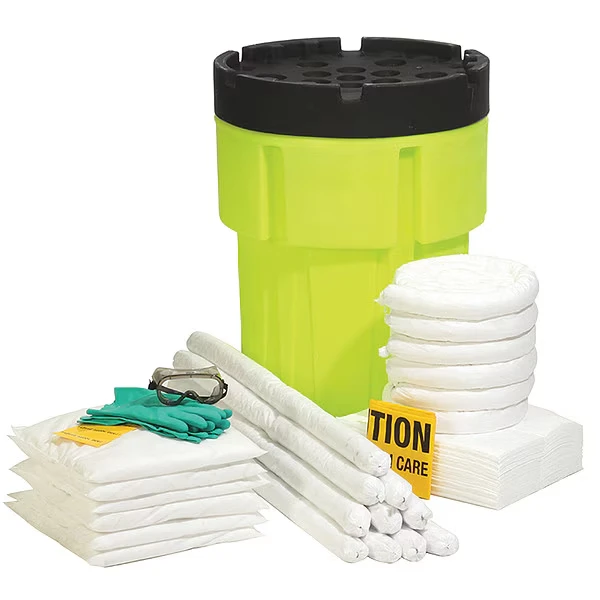 Spill Kit/Station, Drum, Oil-Based Liquids