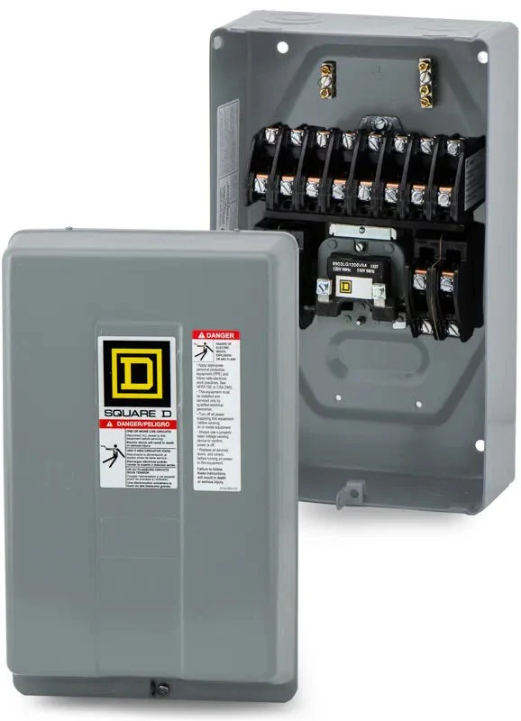 Lighting Contactor, 2 Pole, 30 A, 600 V, 8903 Frame Type