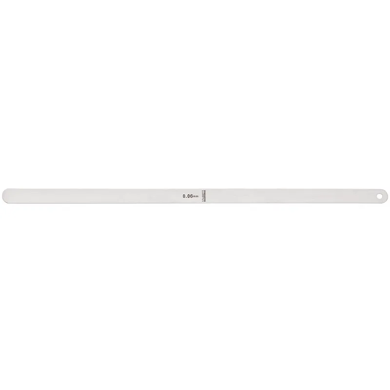 STARRETT 667M-6 Feeler Gauge, 0.06 mm Thick, Long Blade, 300 mm Blade Length, 1/2 Inch Blade Width, Steel | CU4NFM 26Z281