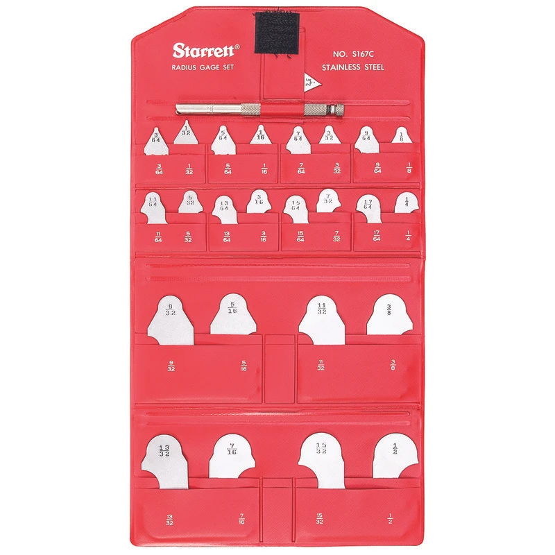 Radius Gage Set with SLC, Steel