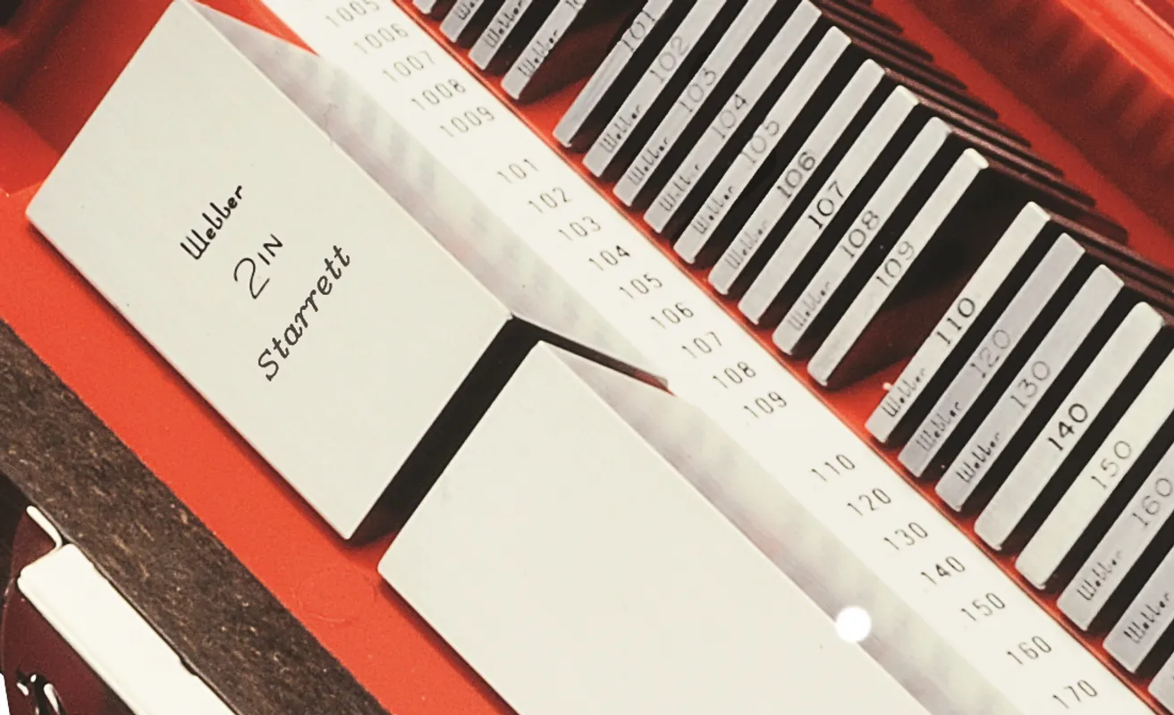 Square Gage Block, 0.125 Inch Size, A1 Grade