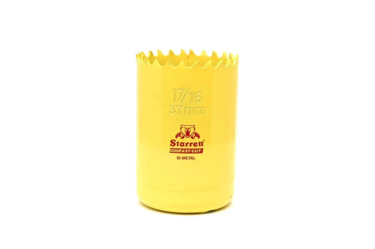 Fast Cut Hole Saw, 37 mm Dia., Yellow