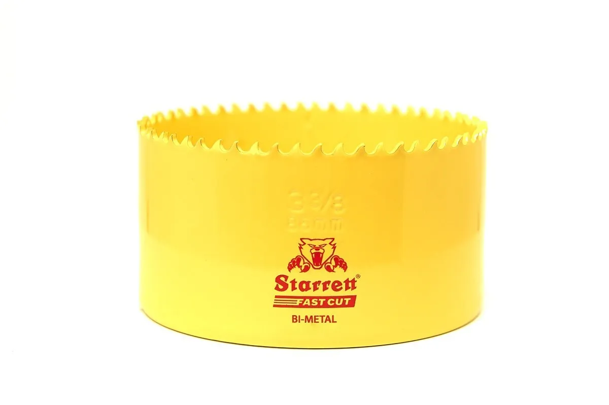 Fast Cut Hole Saw, 86 mm Dia., Yellow