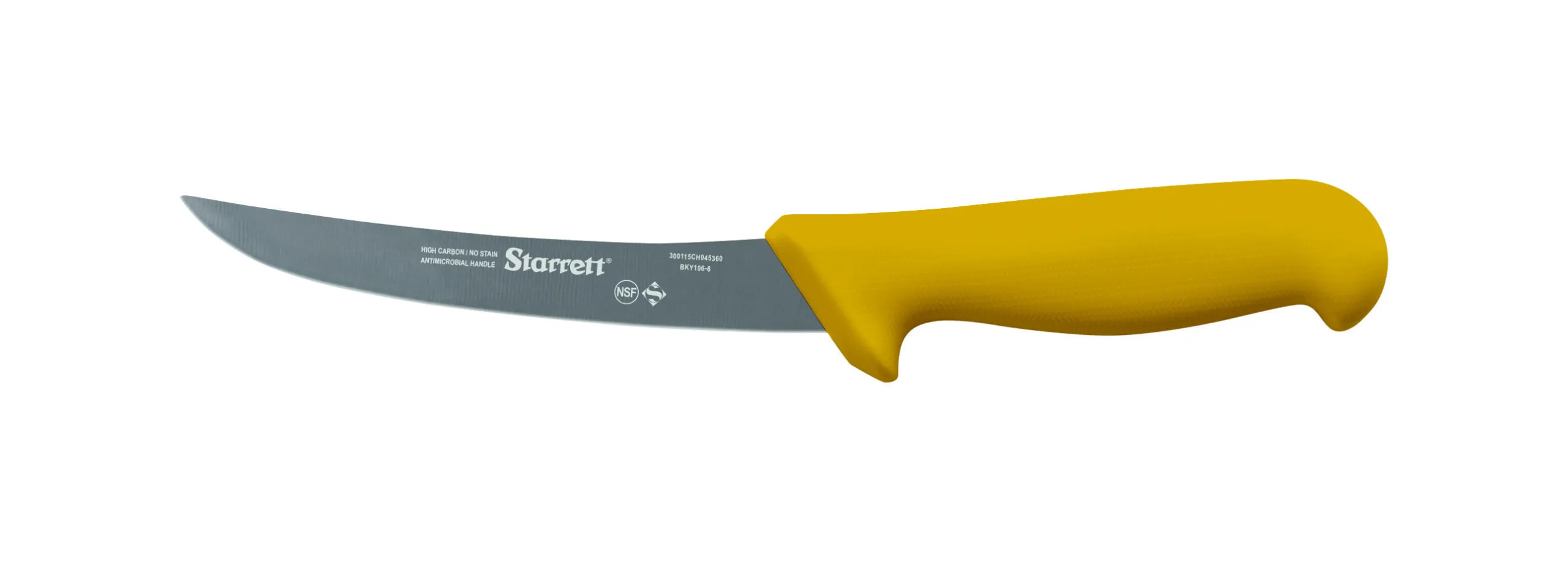 Boning Knife, Narrow Curved, 150 mm Size, Yellow