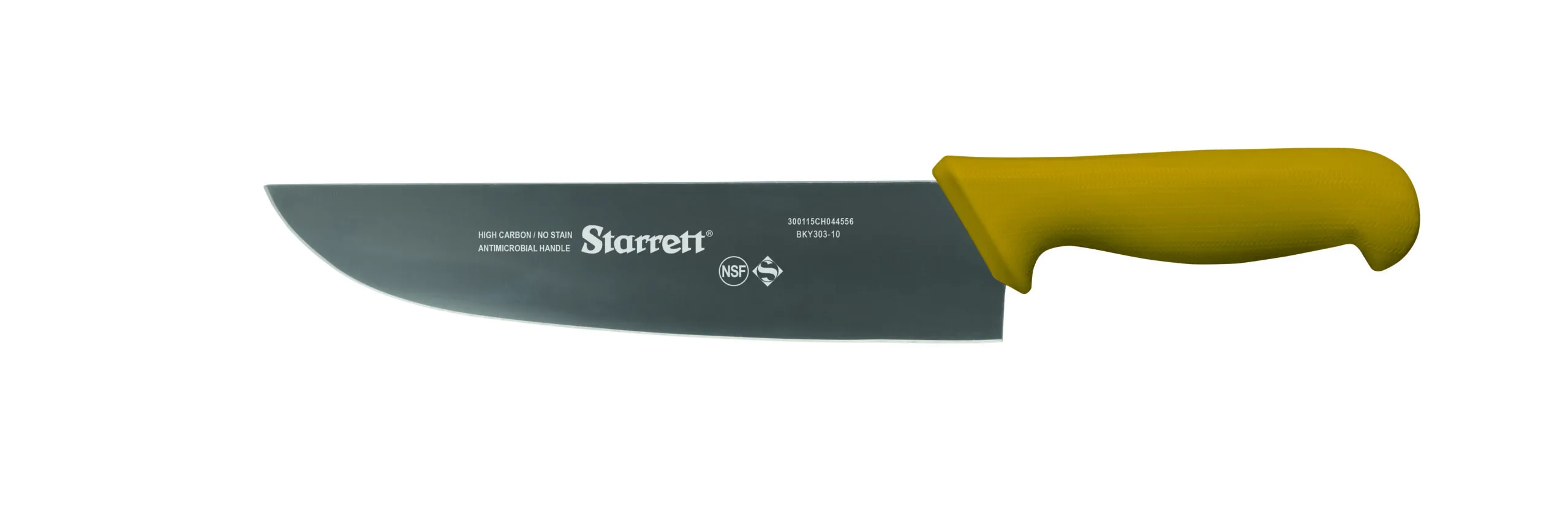 Chef Knife, Wide Straight, 250 mm Size, Yellow