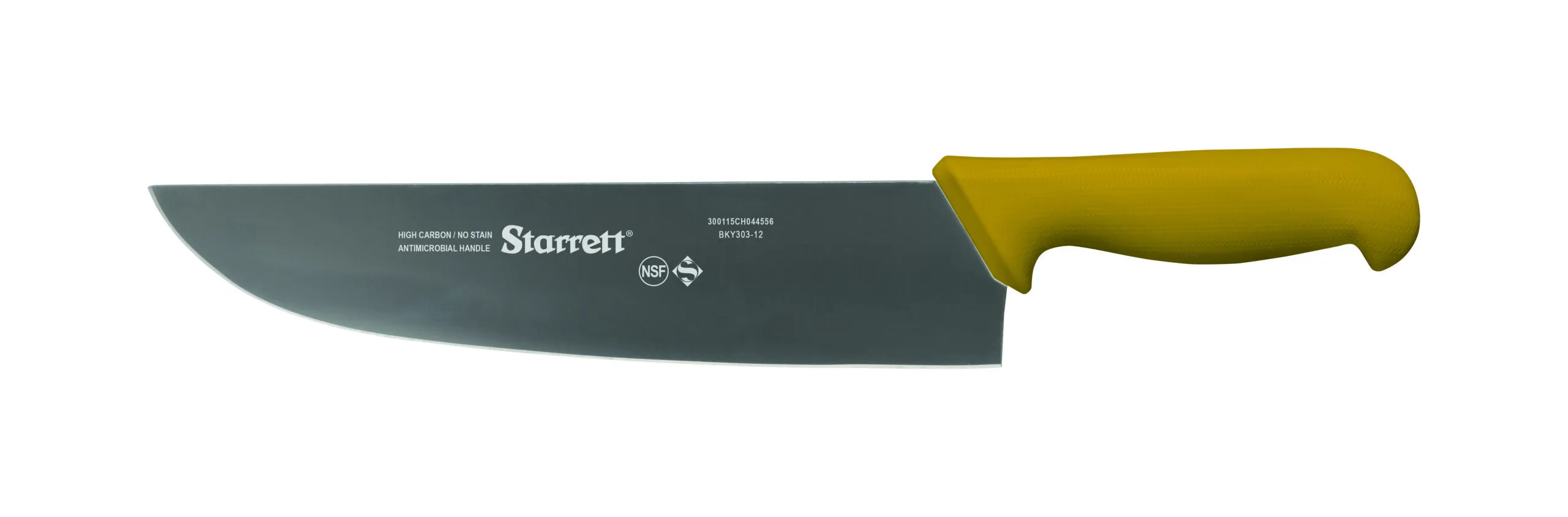 Chef Knife, Wide Straight, 300 mm Size, Yellow
