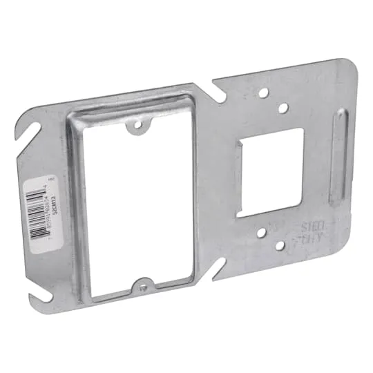 Box Support Cover, Pre-Galvanized Finish, Silver, Steel, 3 Cu-In Capacity, 25PK