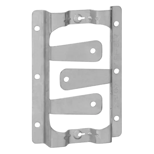 Mounting Bracket, Pre-Galvanized Finish, Low Voltage Type, Silver, Steel, 100PK