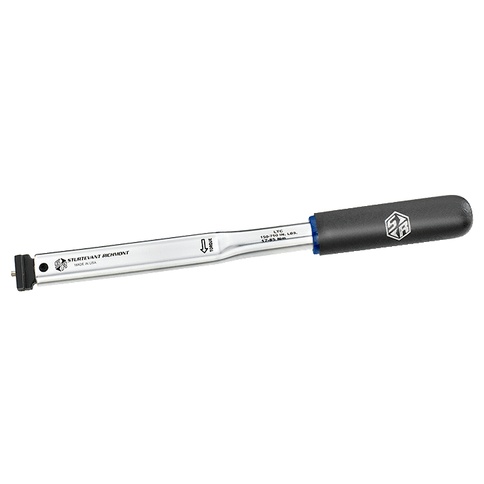 Interchangeable Head Torque Wrench, 10-50 Inch Lb Torque Range