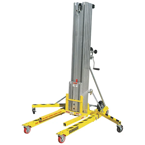 12 Feet 11-3/8 Inch x 31-1/4 Inch Size, Contractor Lift, Load Cap. 650 lb
