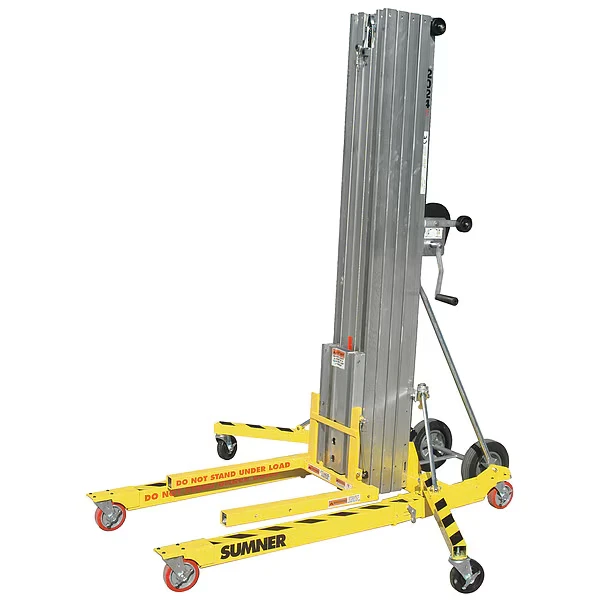 23 Feet 9-3/8 Inch x 31-1/4 Inch Size, Contractor Lift, Load Cap. 650 lb