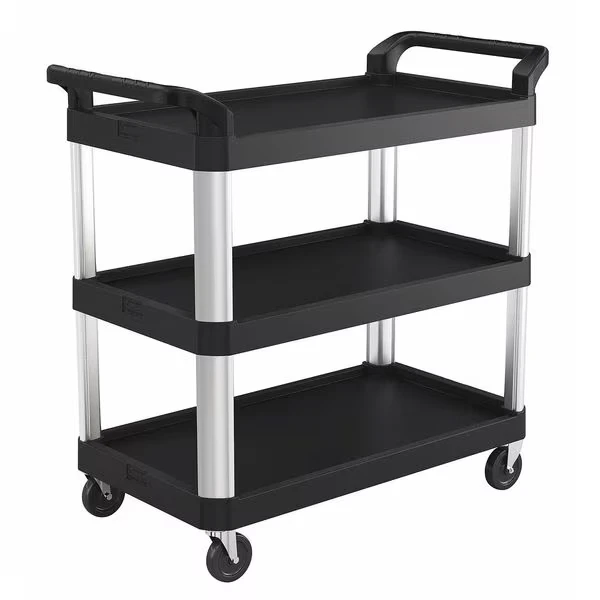Service Cart, 39.85 InchL x 20 InchW x 38.17 InchH, Number of Shelves 3