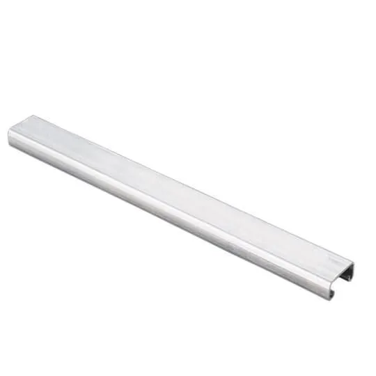 Metal Channel, Urethane Powder Coated Finish, Blank Type, Steel, Green, 500PK