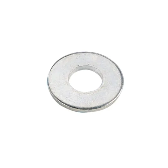 Flat Washer, Electro Galvanized/Silver Galv Finish, Steel, 1/2 Inch Nominal Size